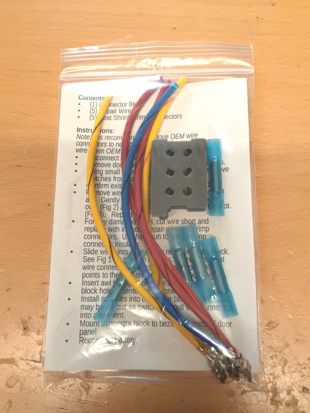 80-86 Right Power Window Switch Connector w/ Wire Pigtail F150 F250 F350 Bronco