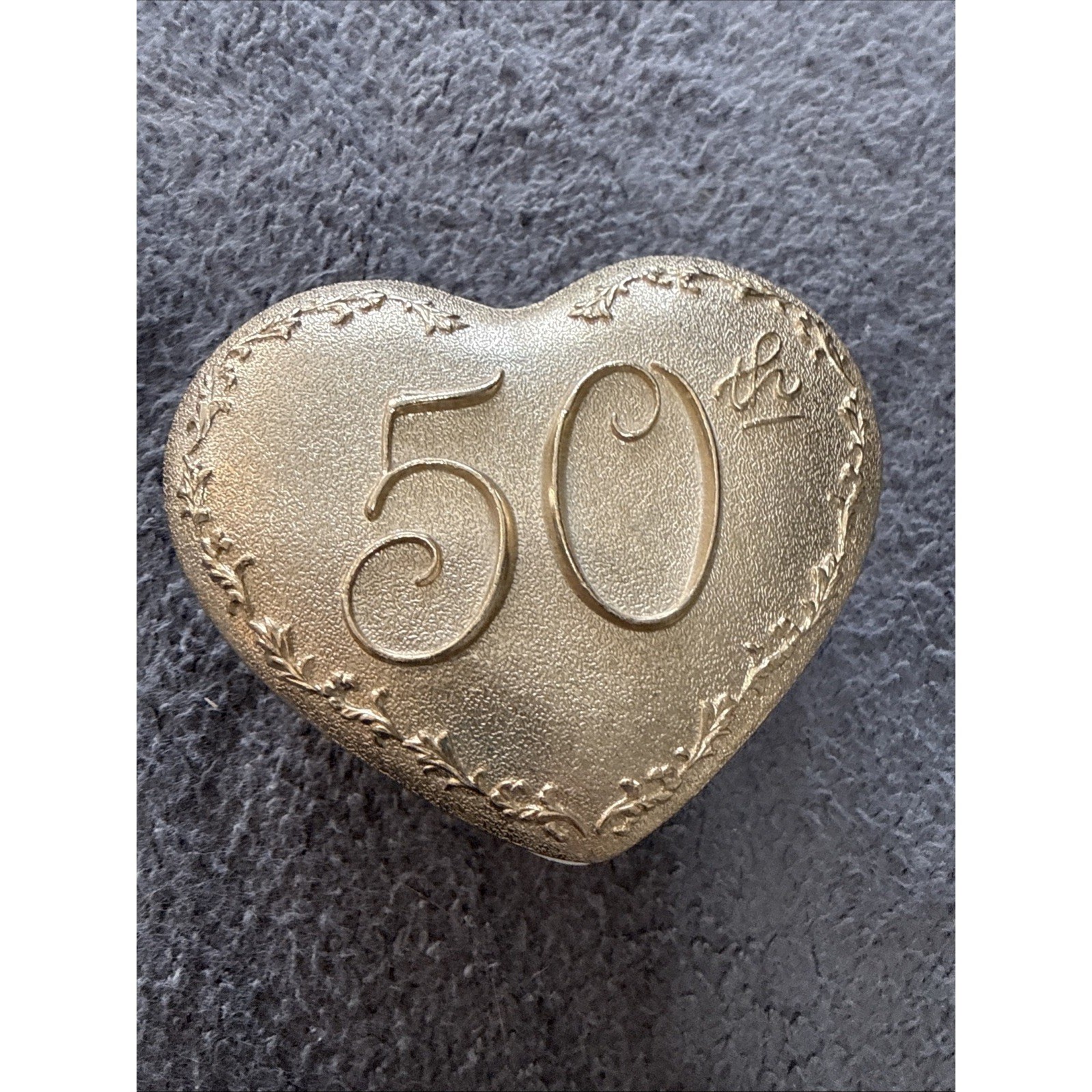 50th Anniversary Glass Trinket Holder