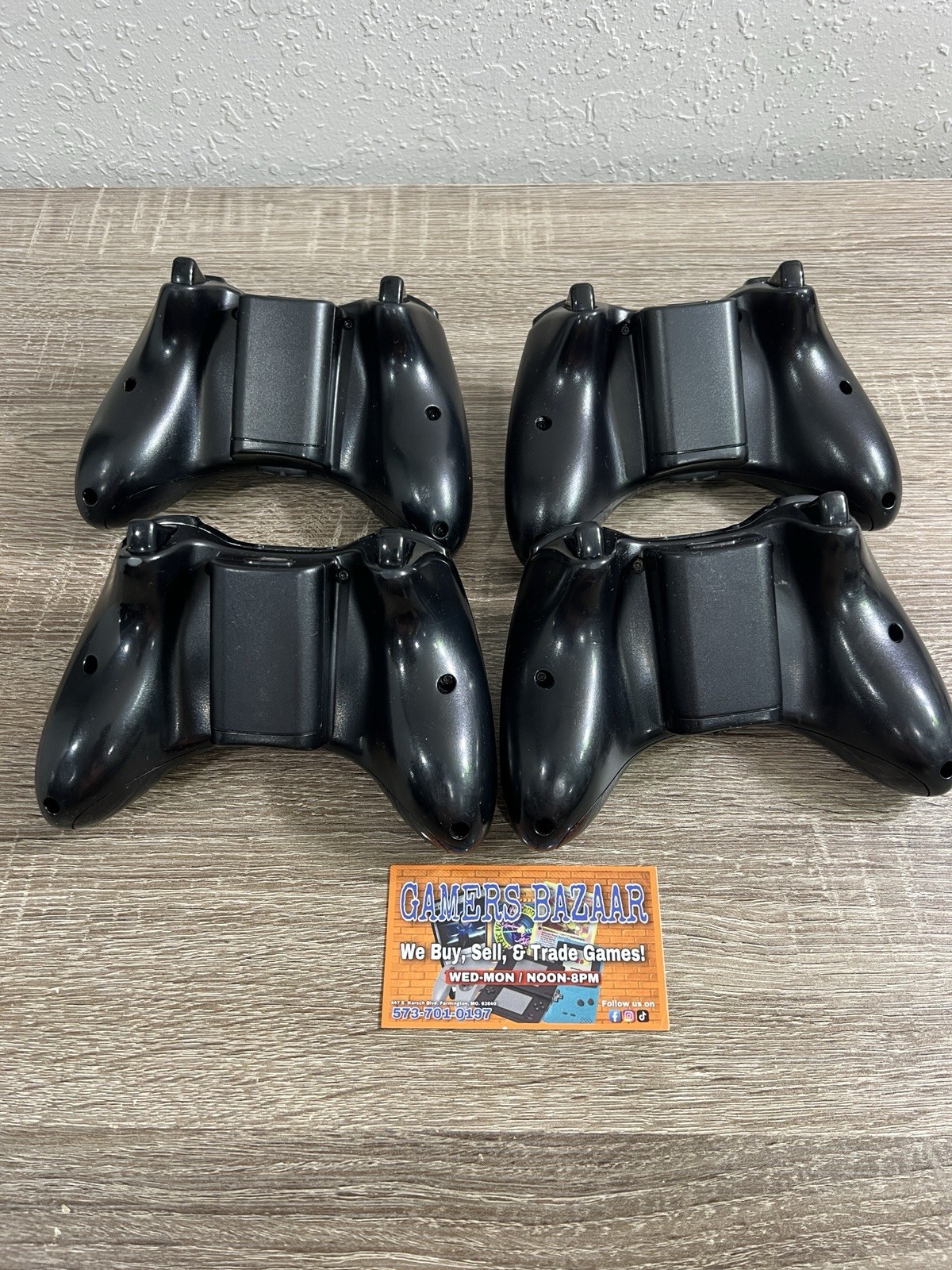 🎮 Official Microsoft Xbox 360 Black Wireless Controller! ~ Works! Authentic‼️