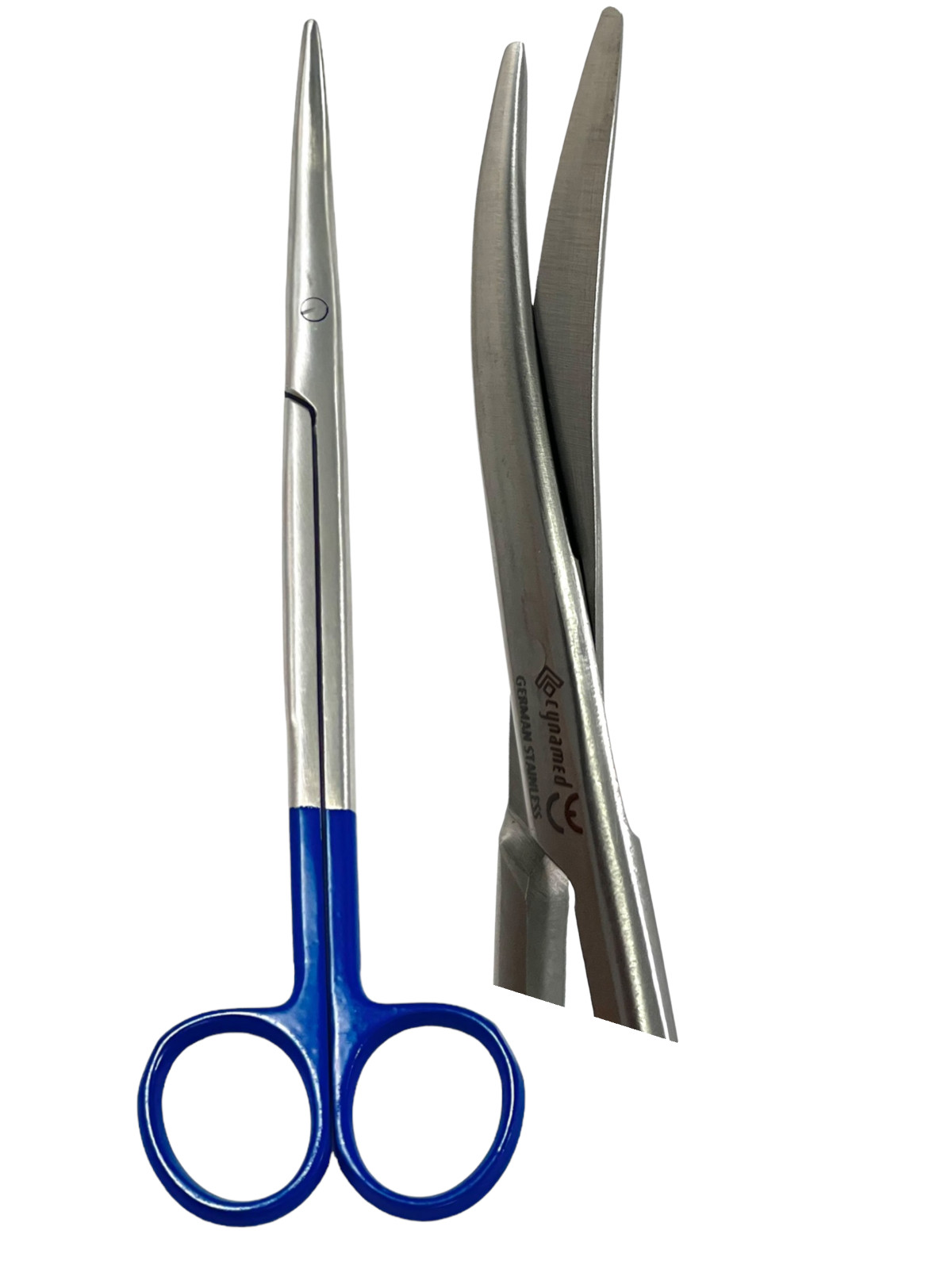 NEW GERMAN METZENBAUM SCISSORS 7" BLUE HANDLE CURVED SURGICAL VETERINARY