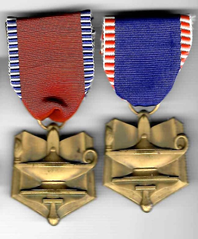 Lot of 2 United States ROTC SUPERIOR CADET Medals Army Navy Air Force