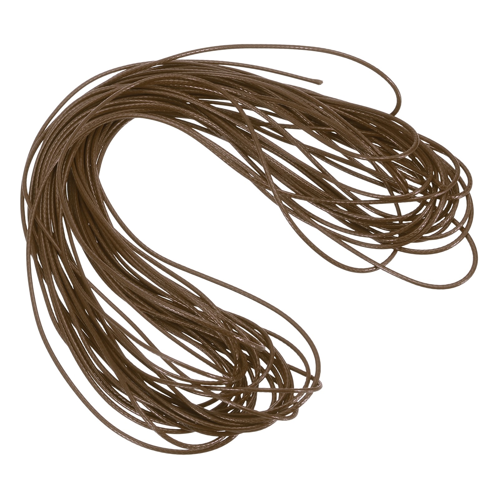 1mm Waxed Cord 11 Yard Wax Bead Thread String for Jewelry Make, Brown