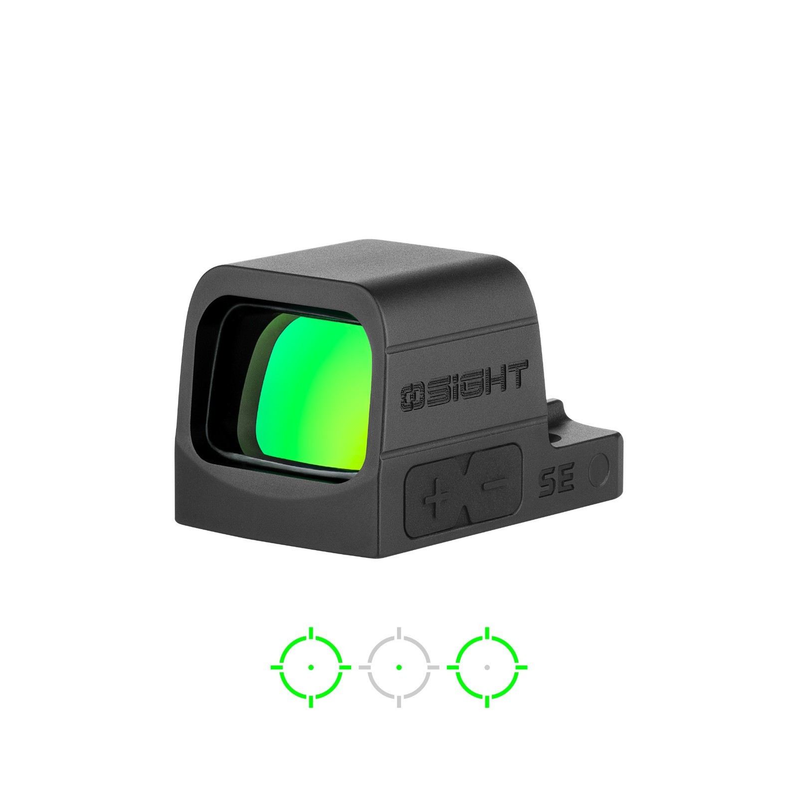 Osight SE Green 2 MOA Dot/32 MOA Circle Enclosed Optic, with RMSc Footprint