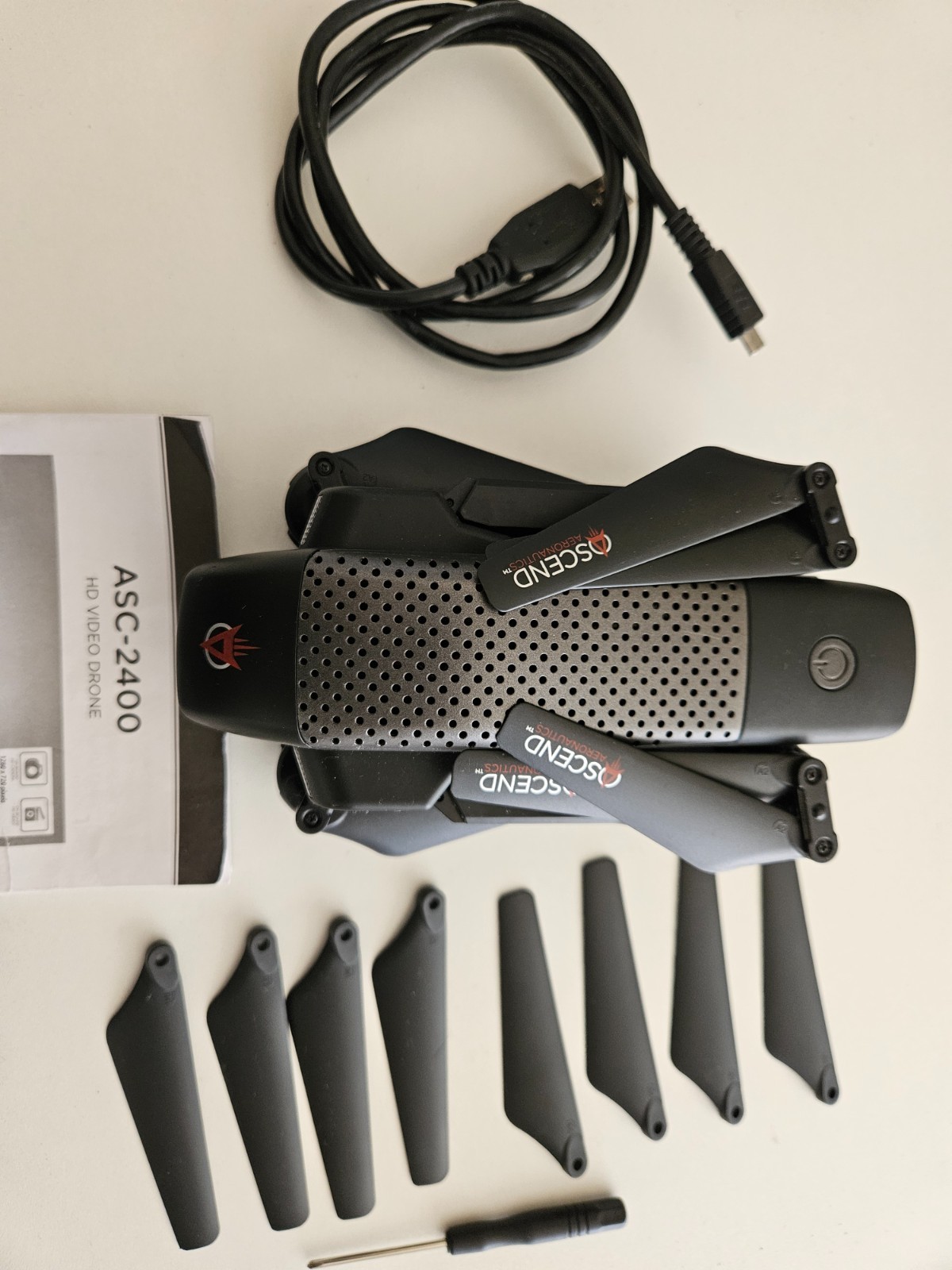 Ascend Aeronautics ASC-2400 Drone with Extra Wings - No Battery