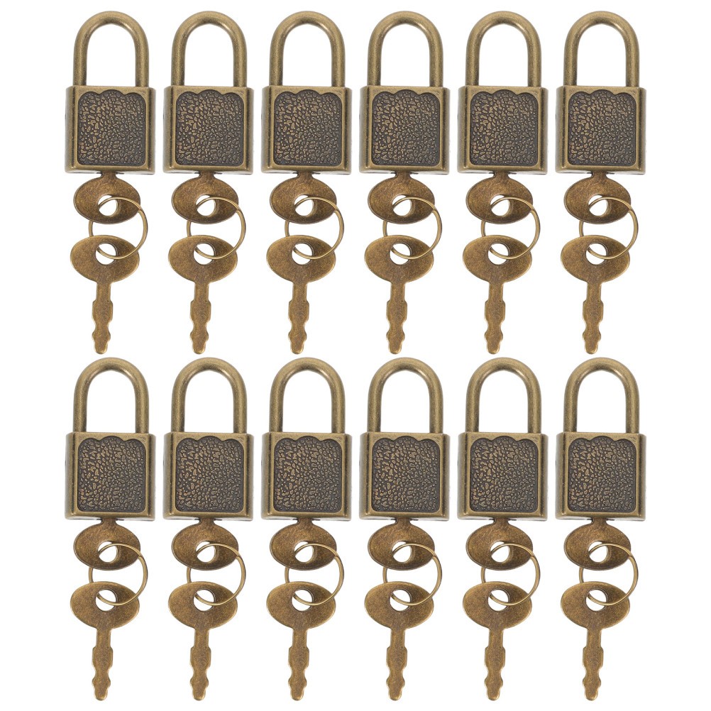 12 Sets Lock for Treasure Chest Cute Locker Kids Padlock Locks Lockers