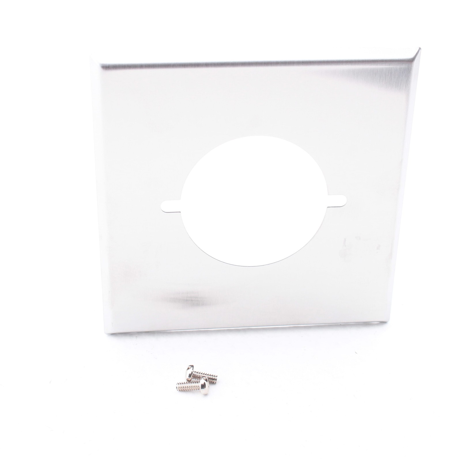 Morris 83485 2-Gang Stainless Steel Single 2.125" Dia Hole Wallplate Cover