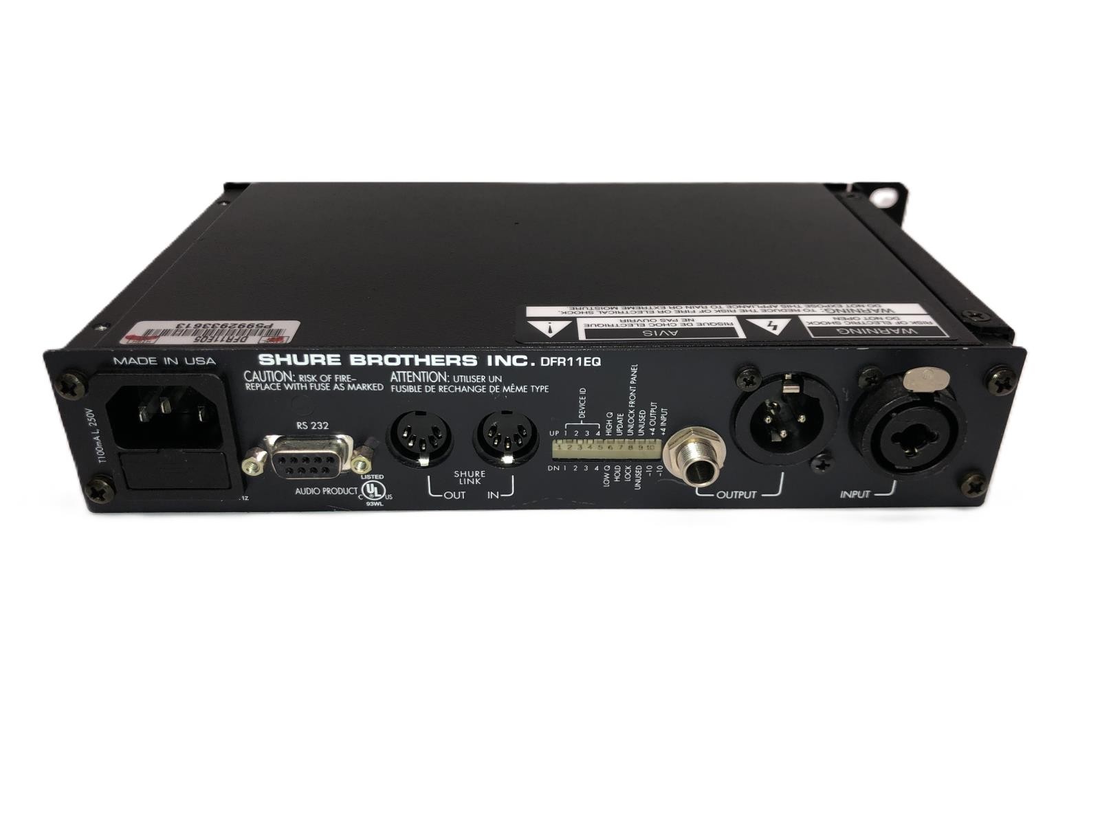 Shure DFR11EQ Digital EQ + Feedback Reducer - VGC