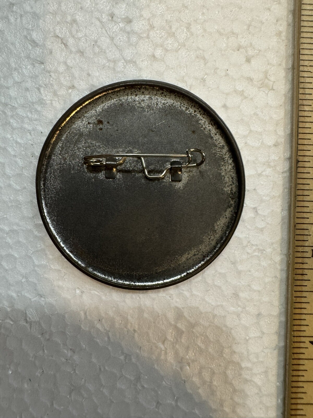 NASA Space shuttle LAUNCH GUEST BUTTON - Grey
