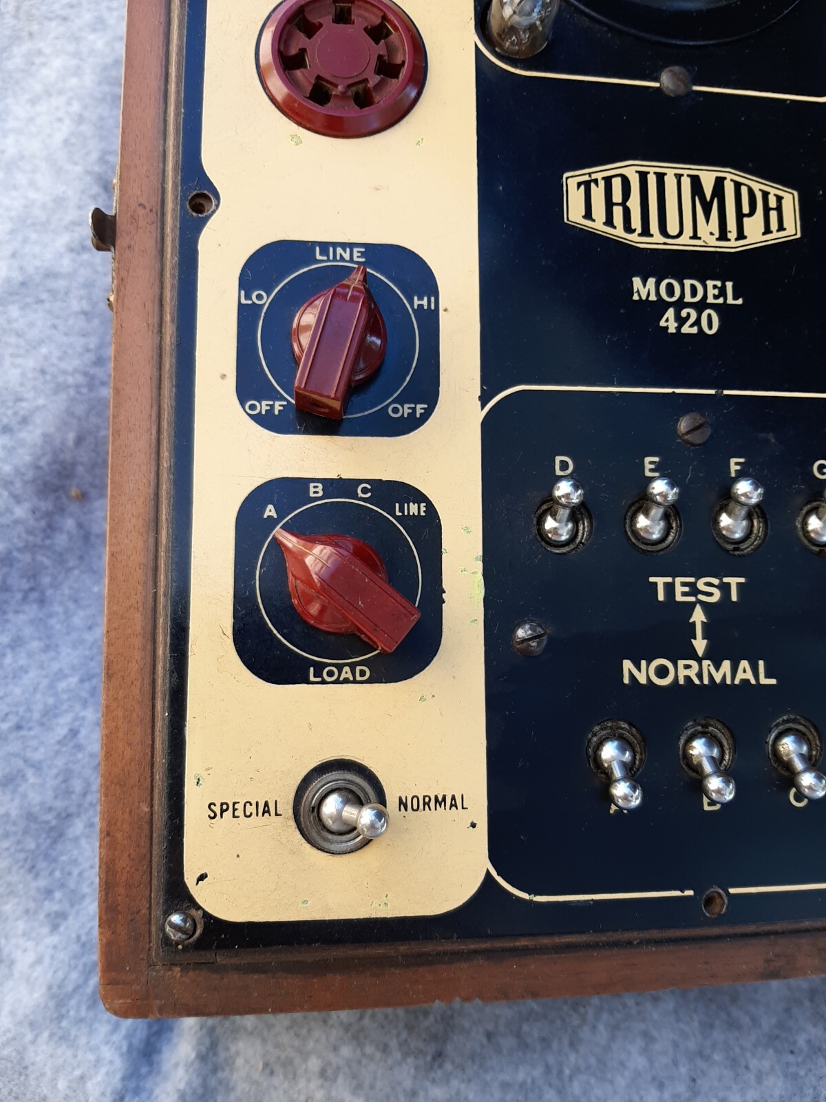 Vintage Tube Tester Triumph Rare Not Tested