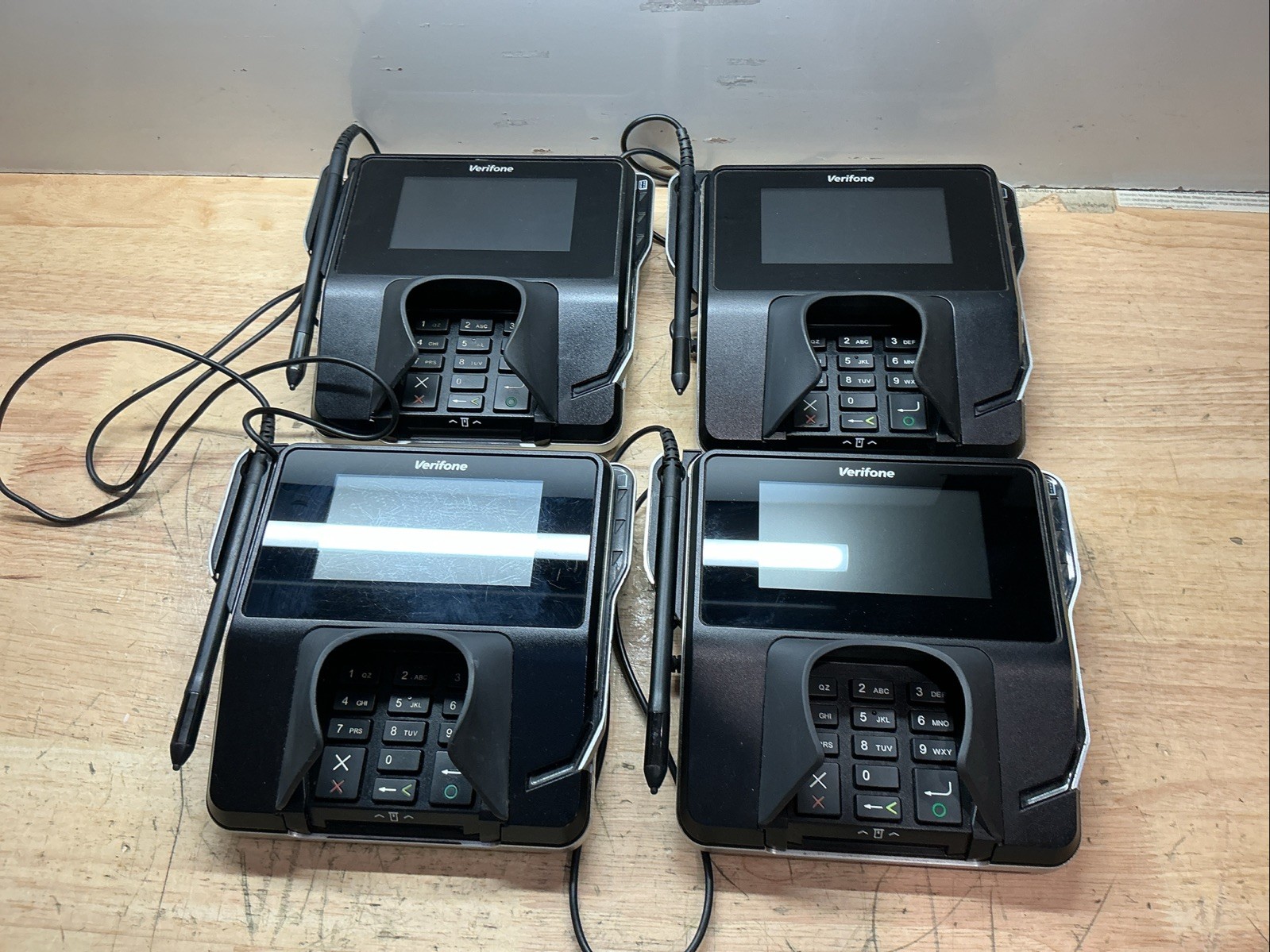 Verifone MX915 Credit Card Terminal Lot Of Four Pin Pads M177-409-01-R