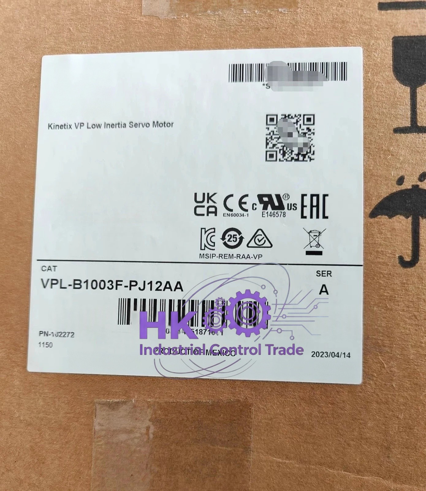 1PCS Brand New AB VPL-B1003F-PJ12AA Servo Motor VPL-B1003F-PJ12AA  Fast Shipping