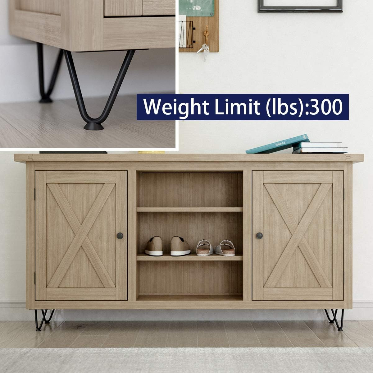 4 Inch Heavy Duty Hairpin Furniture Legs, Metal Home DIY Projects for TV Stand,