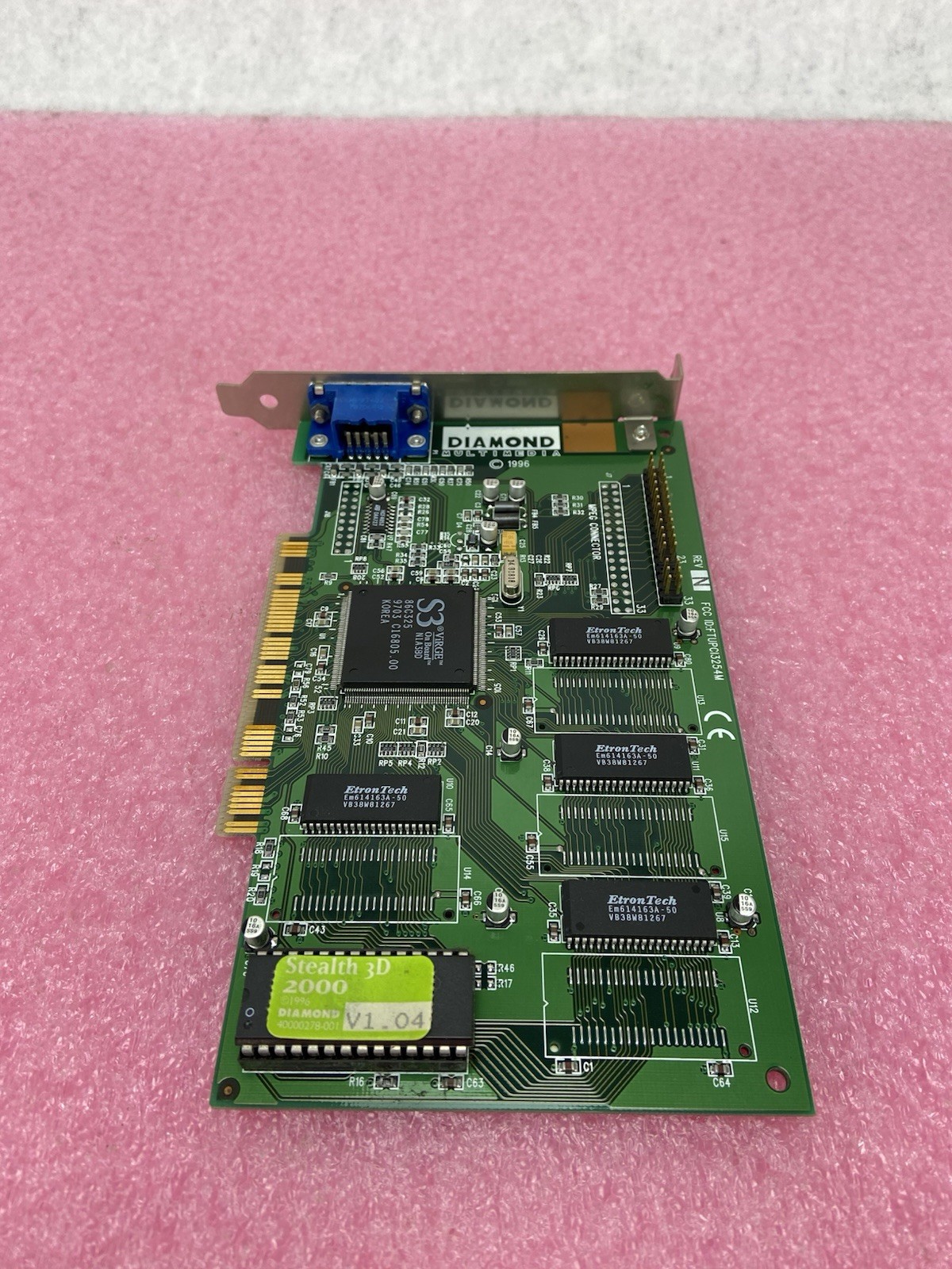 Diamond Multimedia Stealth 3D 2000 PCI Graphics Card
