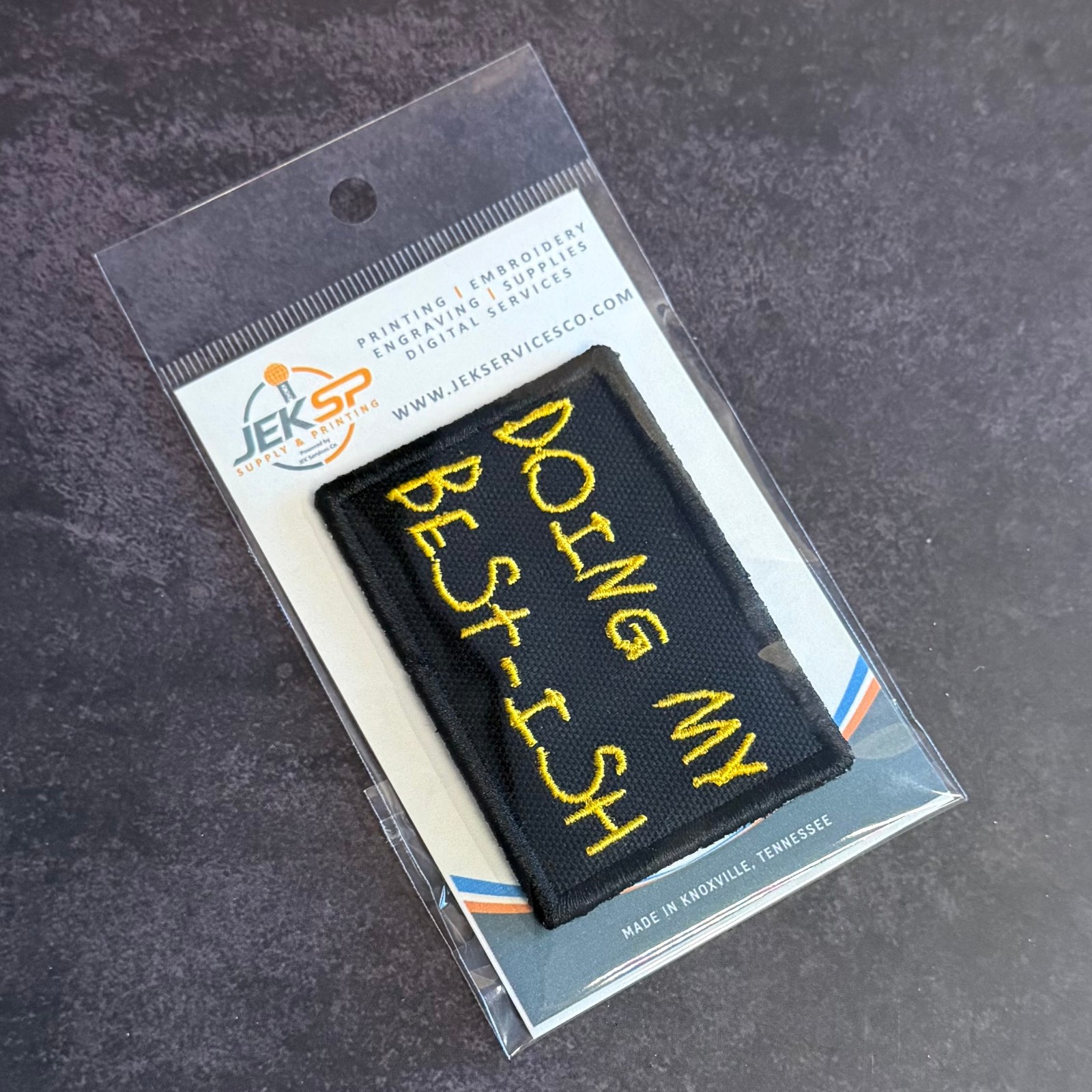 Doing My Best-ish Funny Morale Patch, 2x3" | VELCRO® Brand Hook Fastener