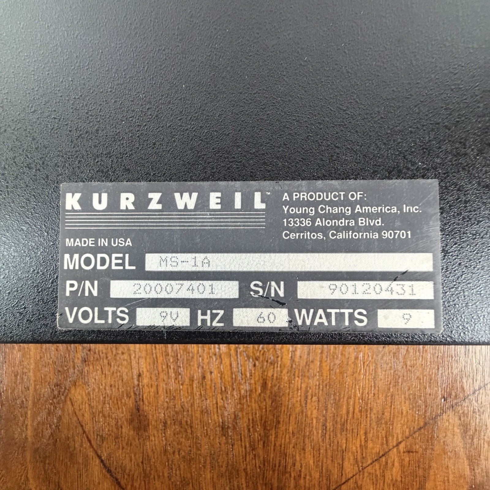 Vintage Kurzweil MS-1 Microsequencer