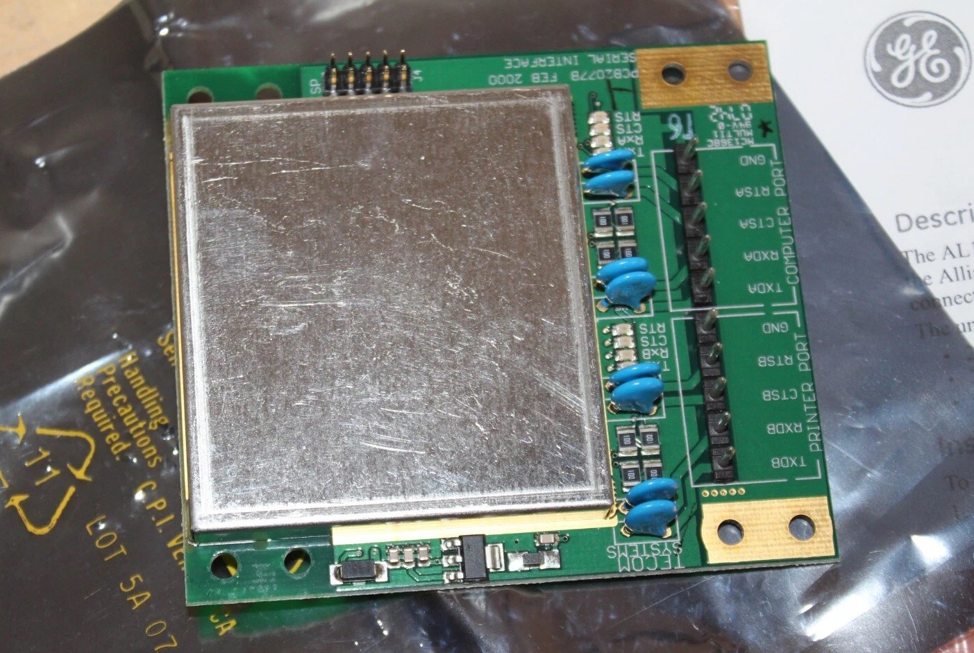 GE ALLIANCE AL-1801 Serial Computer and Printer Interface ~ NEW ~ k