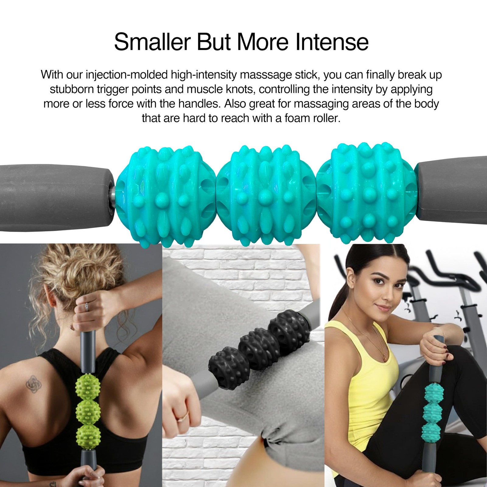321 STRONG 5 in 1 Foam Roller Set Includes Hollow Core Massage Roller with End C