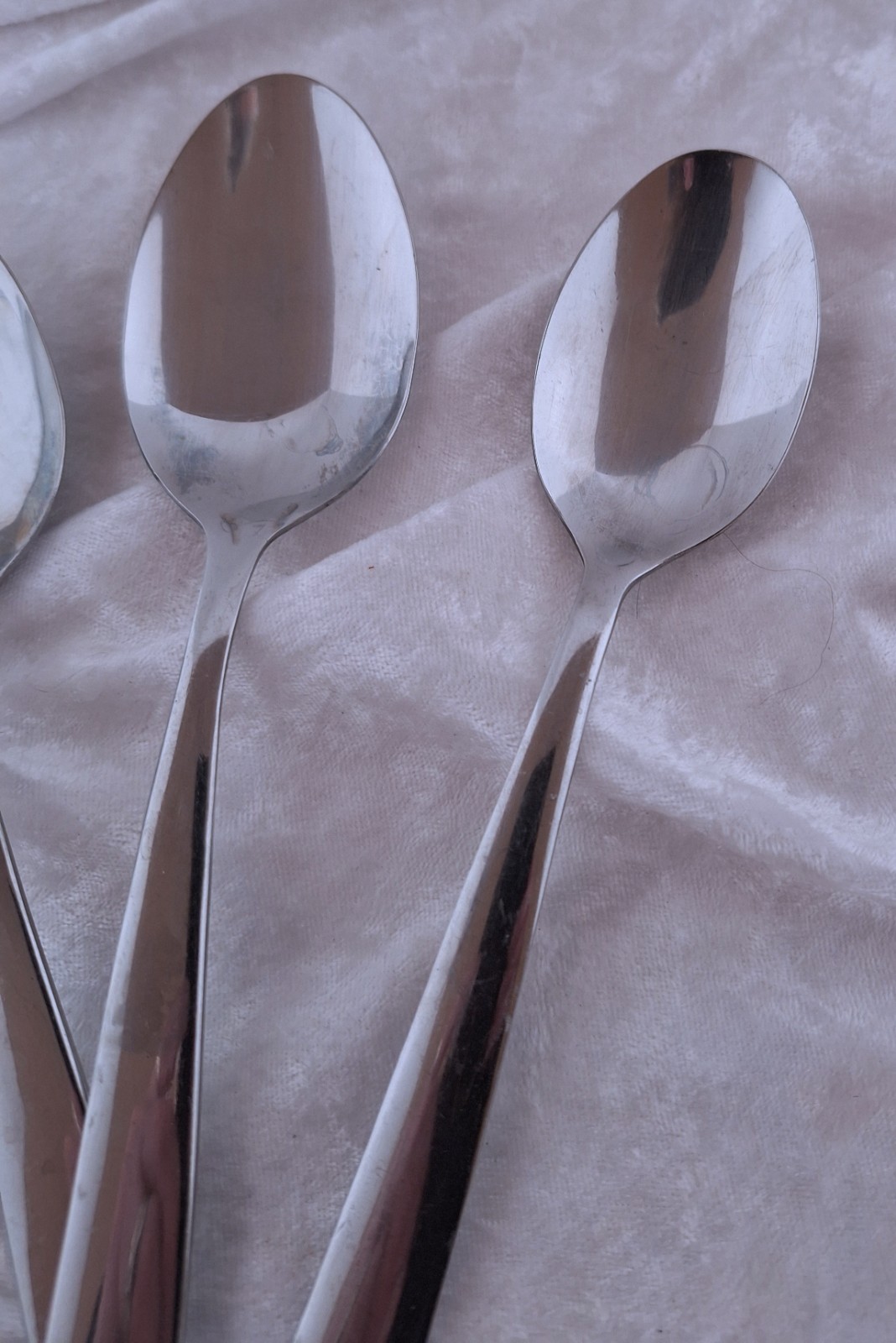 4pc Farberware Coriander Mirror Bands Stainless - Serving Spoons Regular/Slotted