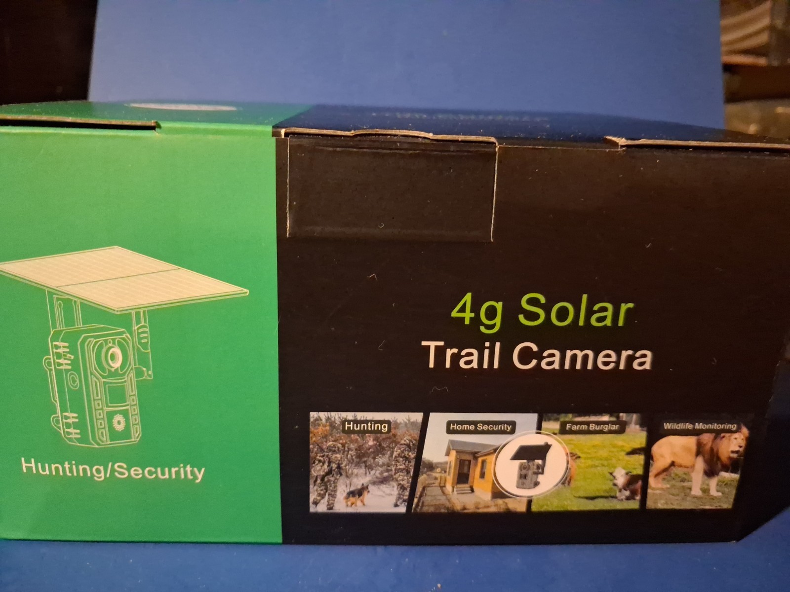 4G LTE Cellular Trail Camera Solar Trail Camera  Cellular Security Camera Nib