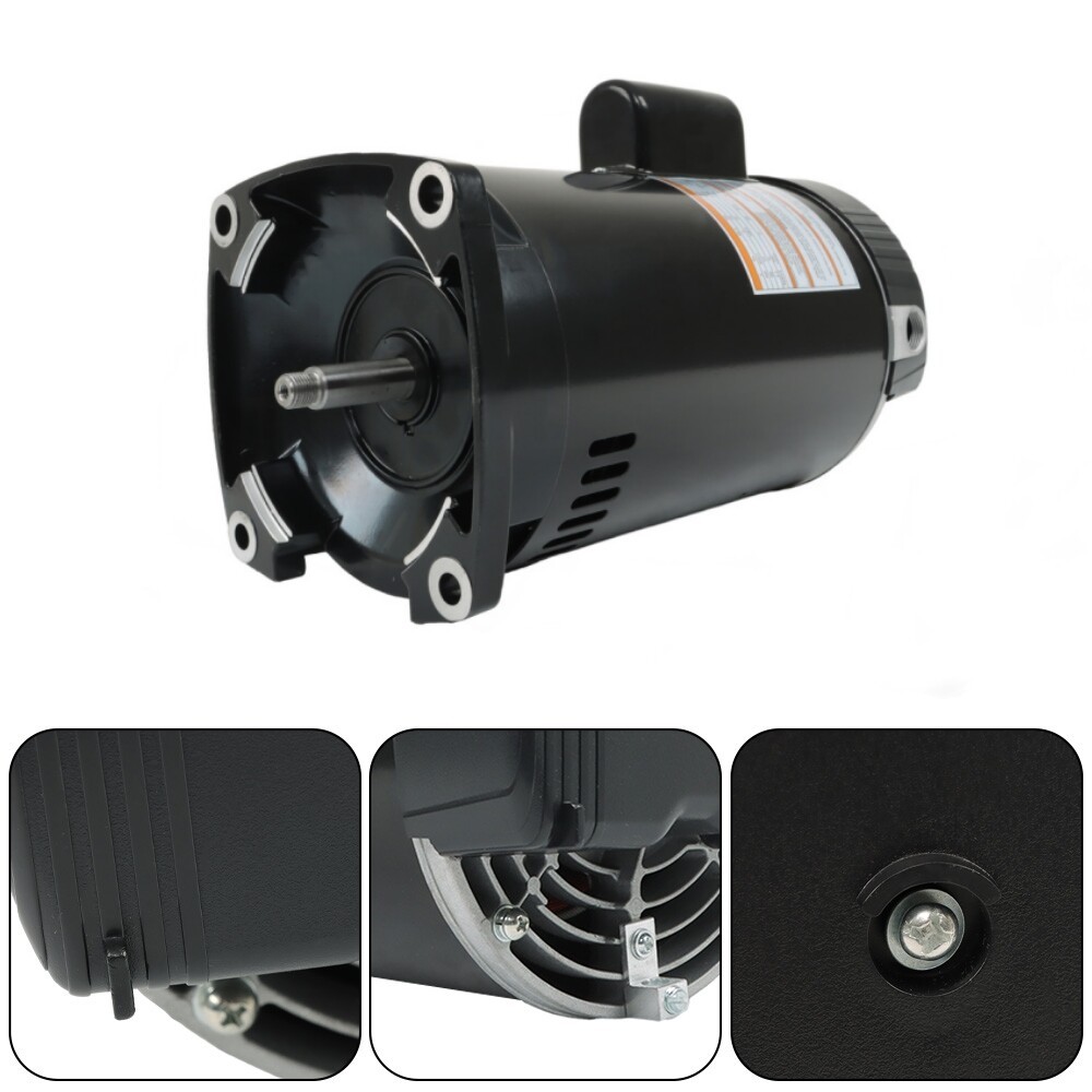 2HP Square Flange Pool Pump Motor Threaded Shaft Swimming Pool Pump B2855 230V