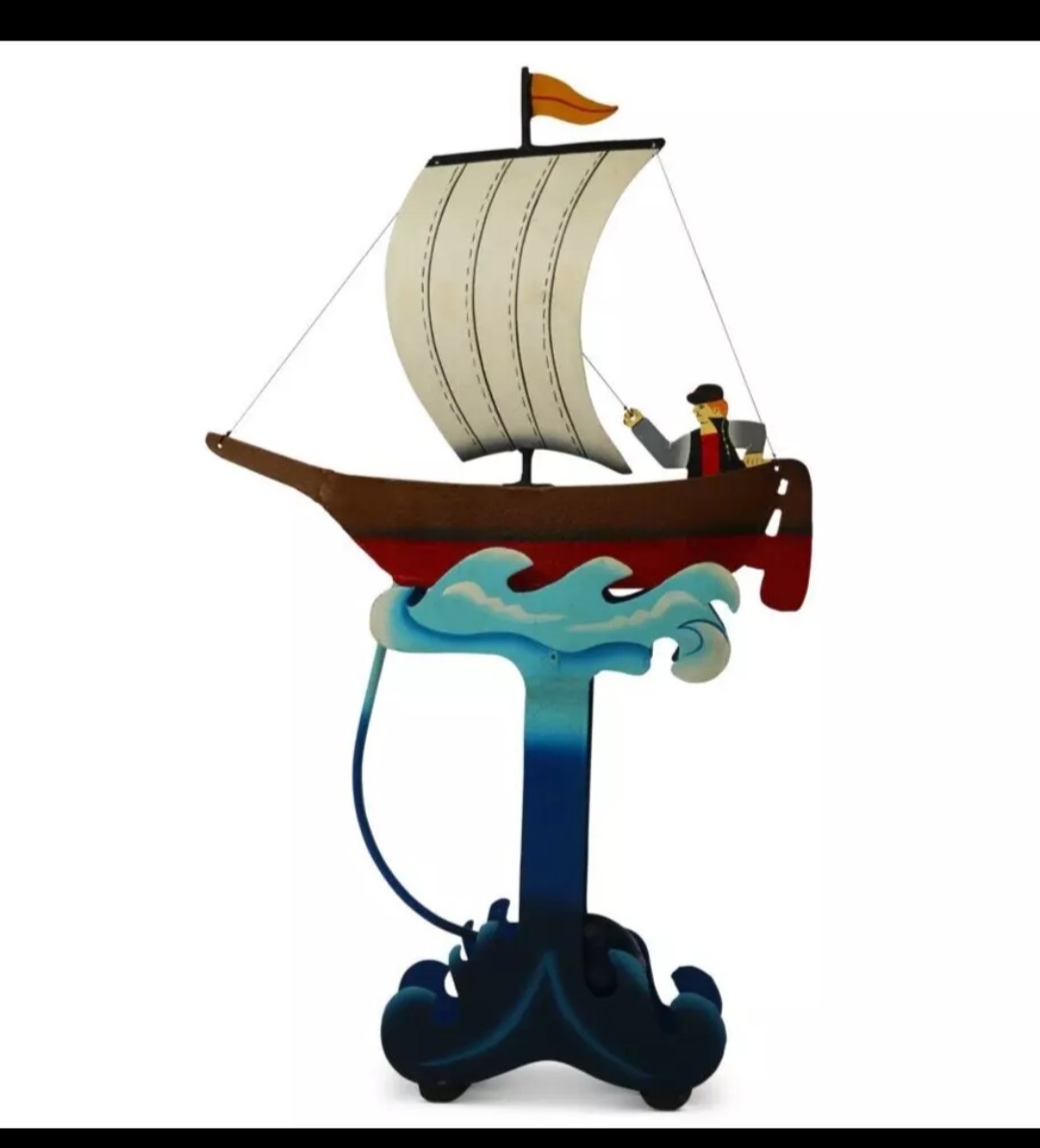 Riding The Waves Sailboat Sky Hook Teeter Totter 18" Balance Toy Authentic Model