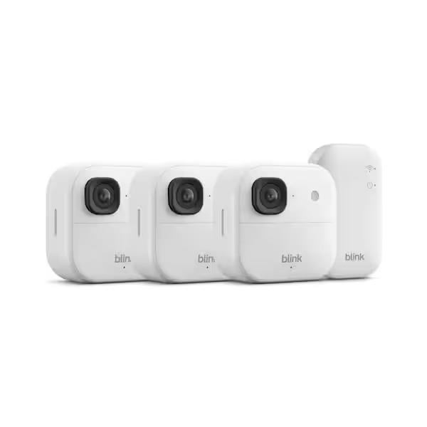 Blink Outdoor 2K+ Wireless 3 Smart Camera Home Security System w/ Sync Module
