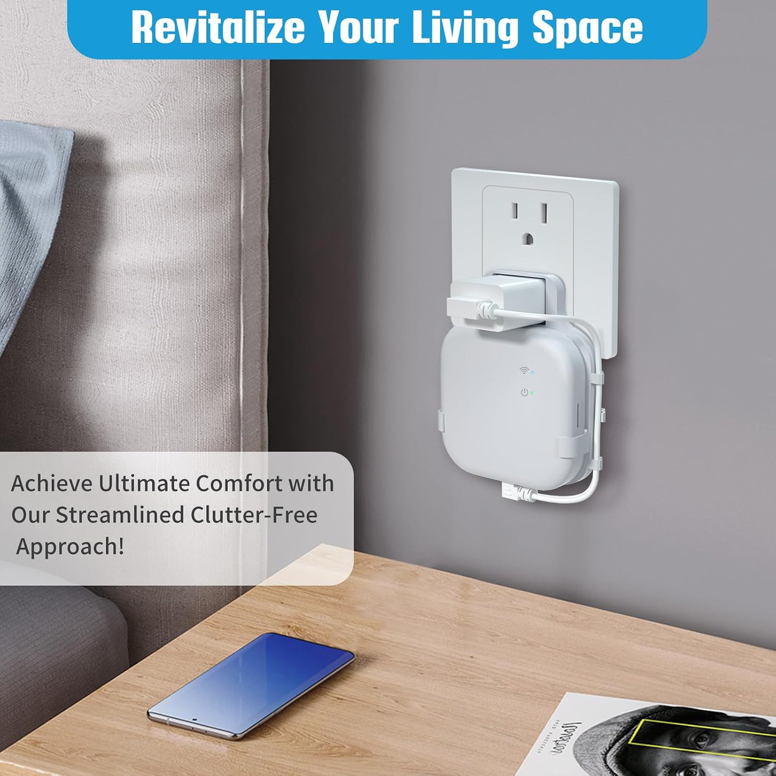 Outlet Wall Mount for Blink Sync Module XR Space Saving Bracket Holder