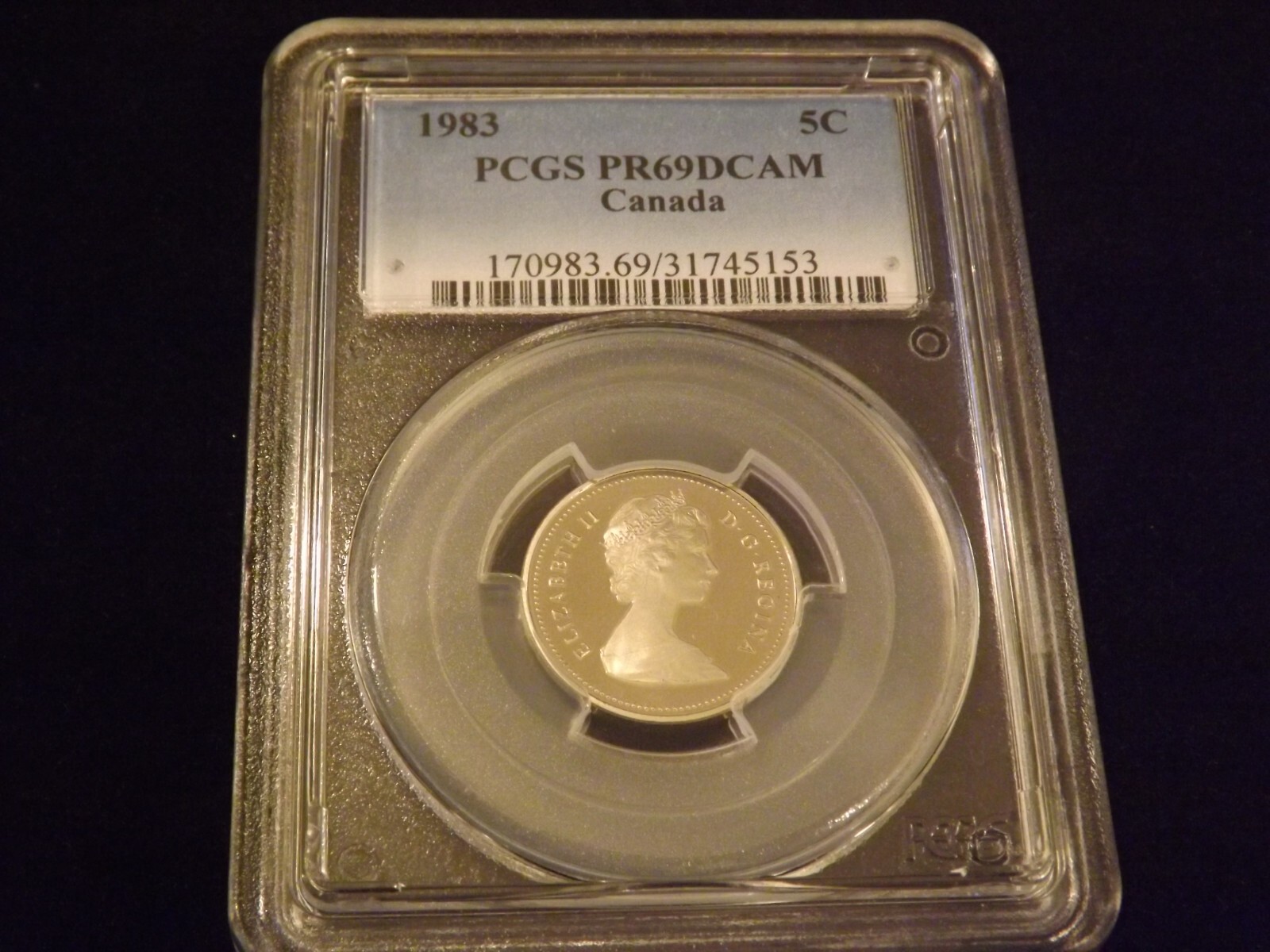 1983     5C                 Canada        PCGS  PR 69