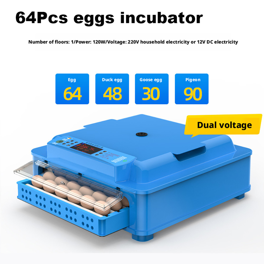 64- 320Pcs Eggs Automatic Digital Incubator Chicken Hatcher Temperature Control