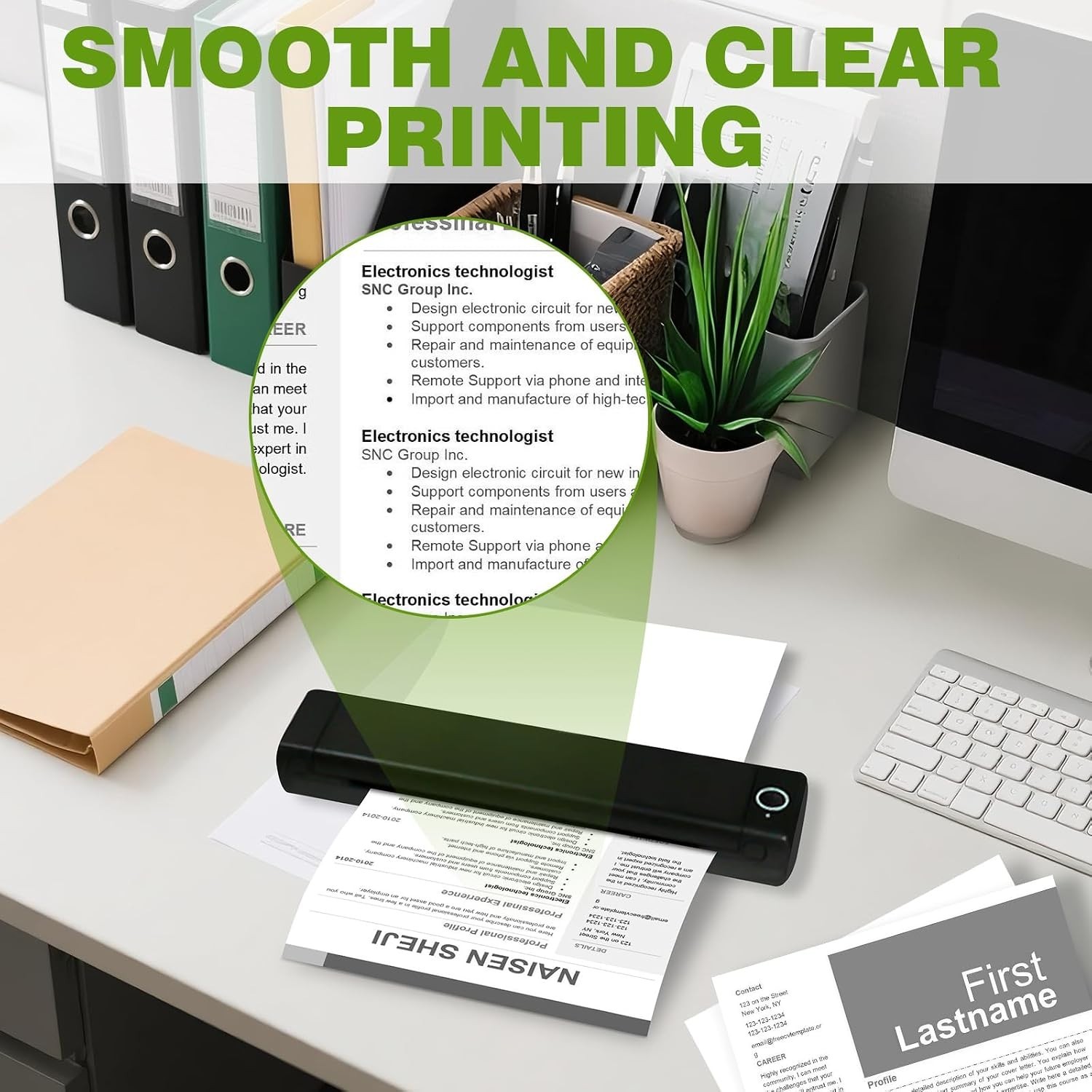 100 Sheets Thermal Printer Paper 8.5 x 11 Inch BPA Free