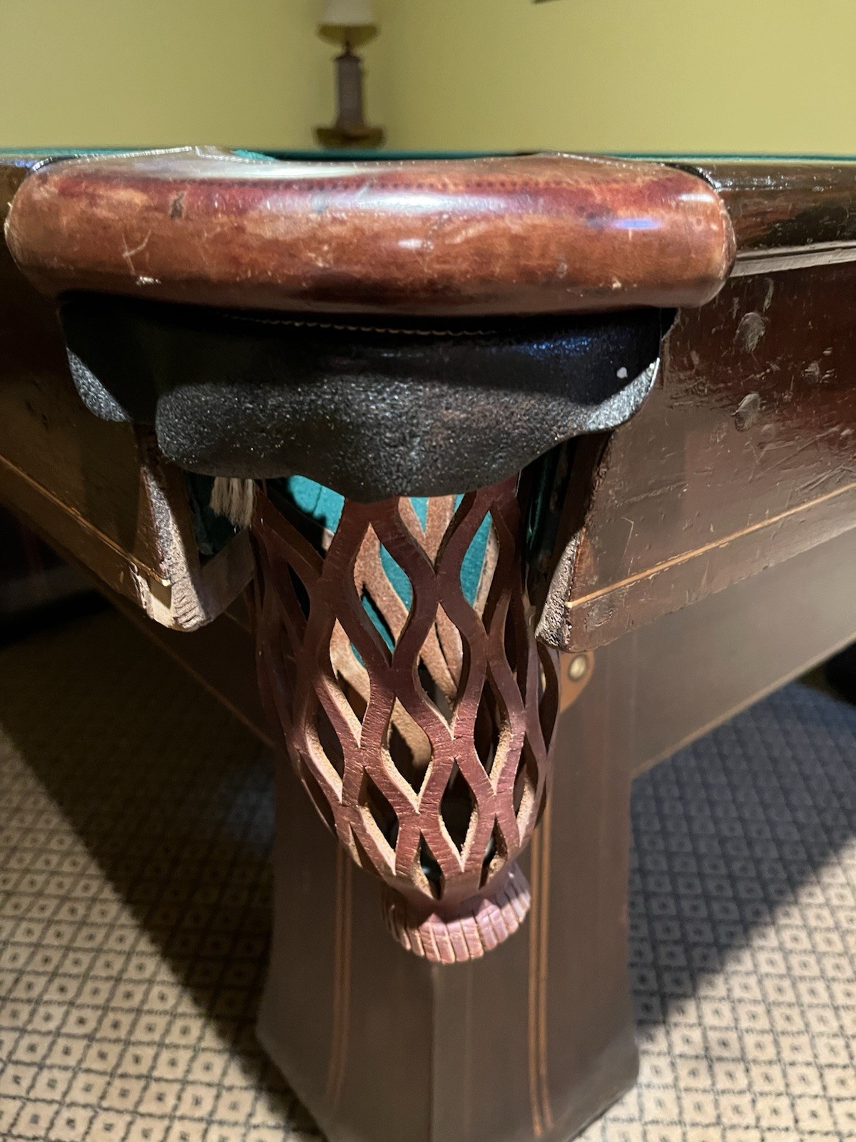 1903 Brunswick 5x10 Antique Pool Table