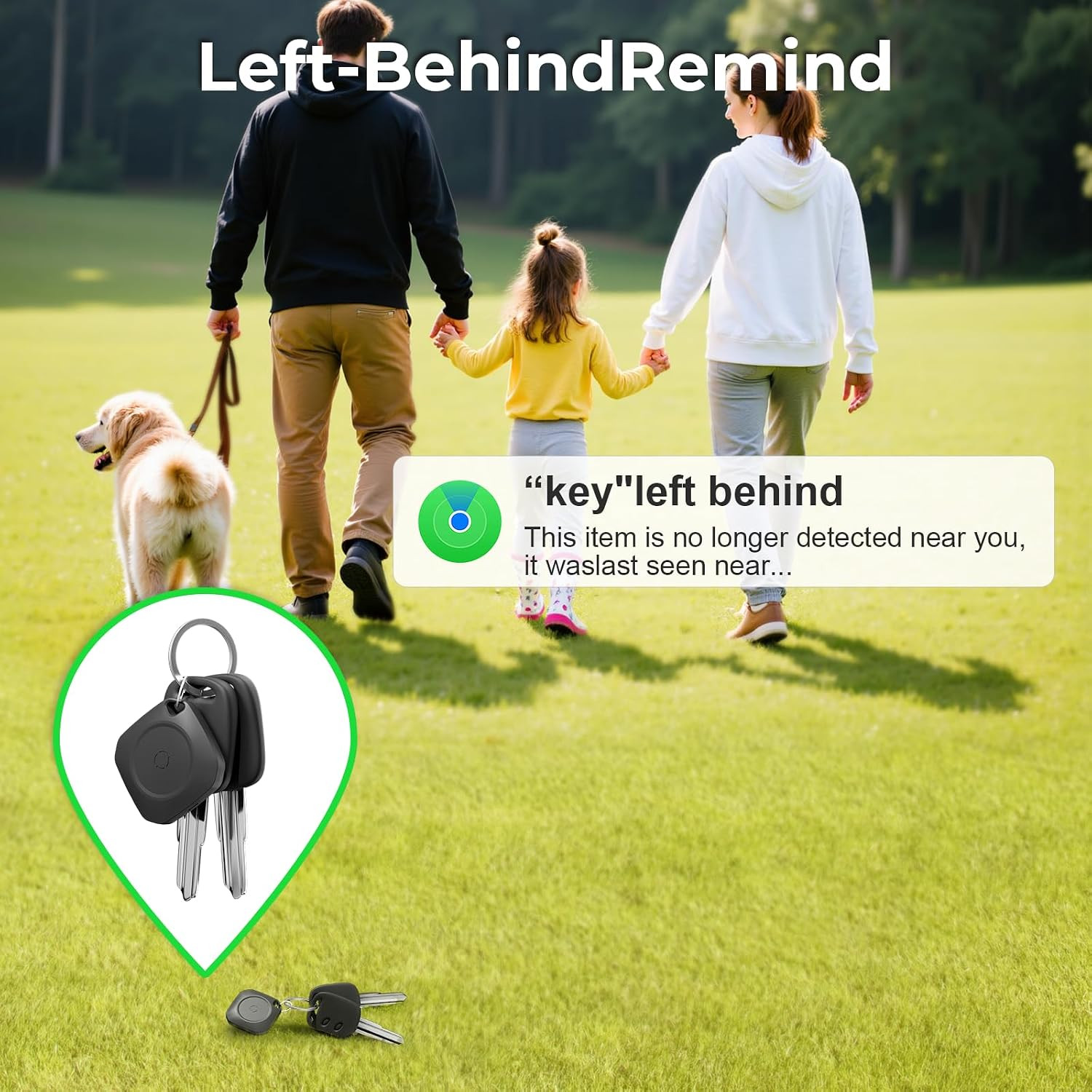 Tracker Tags-4 Pack(Ios Only), Ltem Finder Smart Tag Set Black | IP67 Waterproof