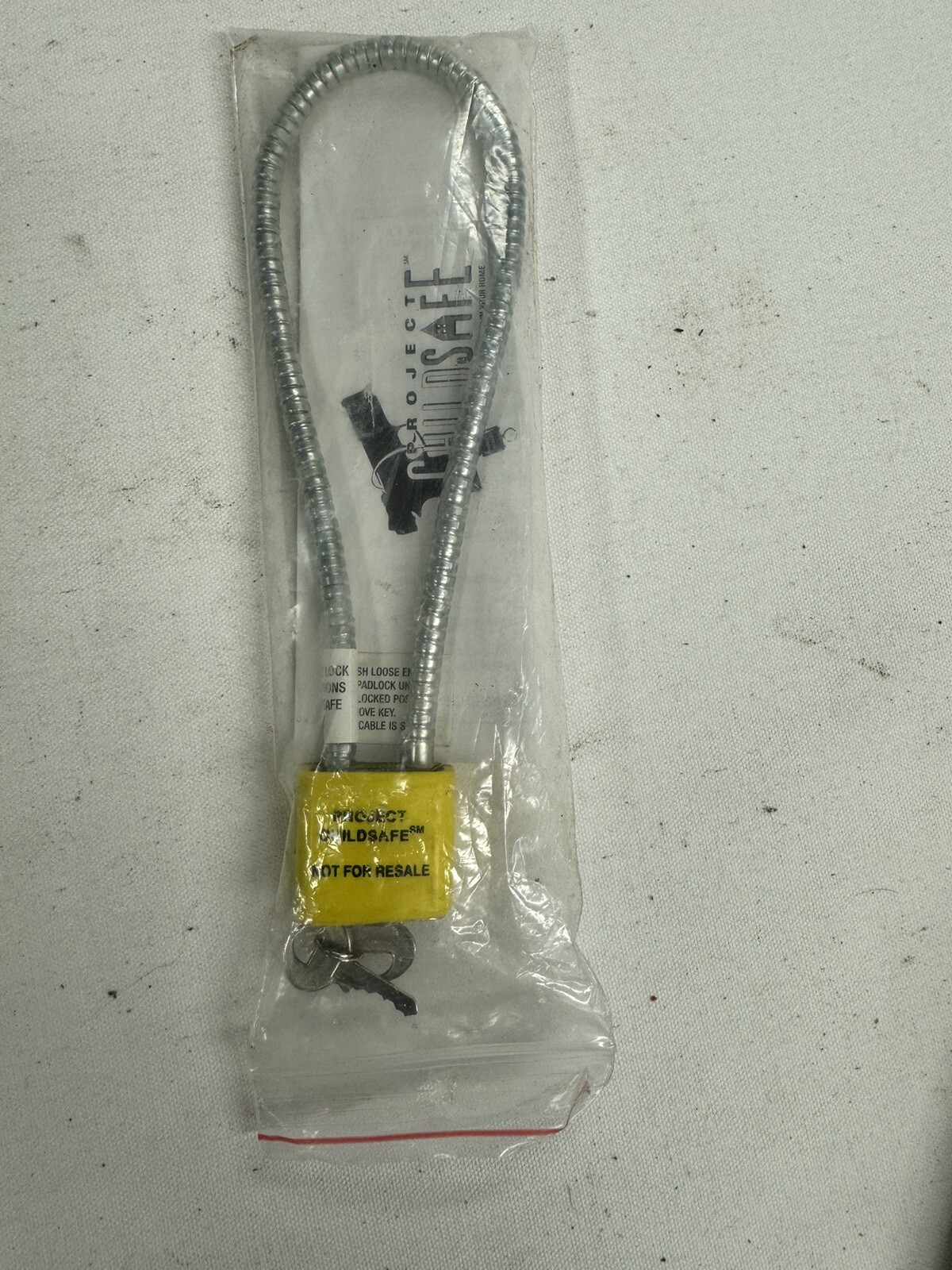 Project Child Safe Cable Gun Lock with 2 Keys New Unused