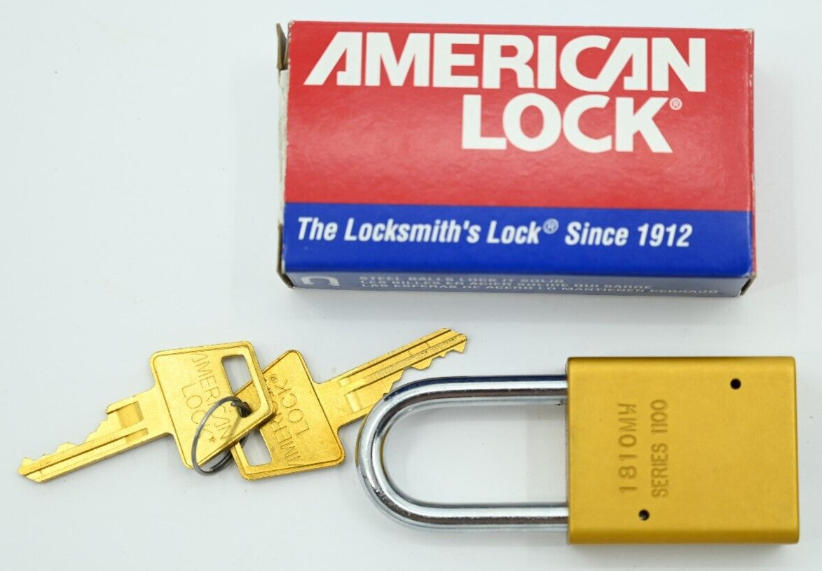 American Lock A1106YLW Lockout Padlock Anodized Aluminum NEW in Box