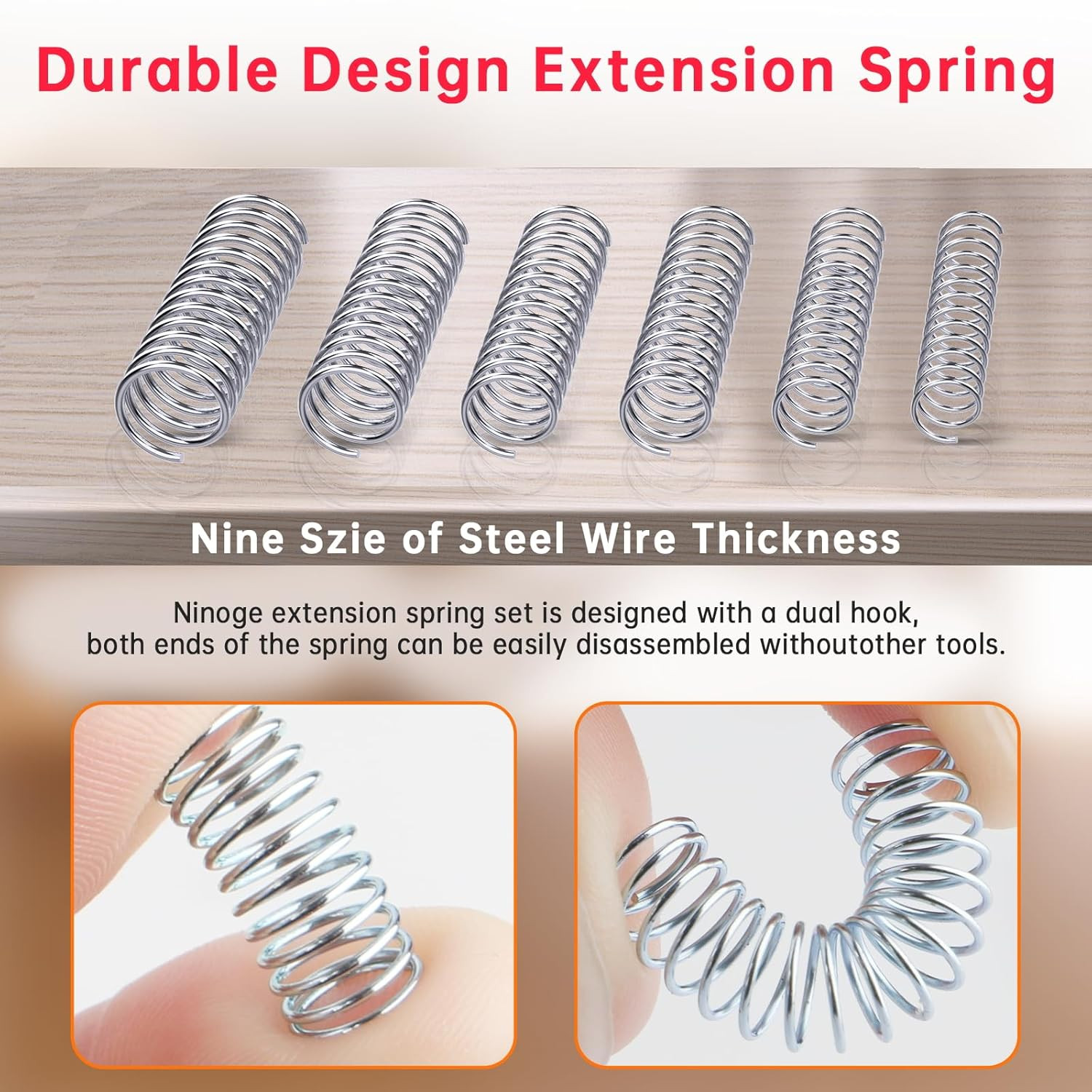 280Pcs Compression Spring Assortment Kit 30 Sizes Stainless Steel Mechanical Spr