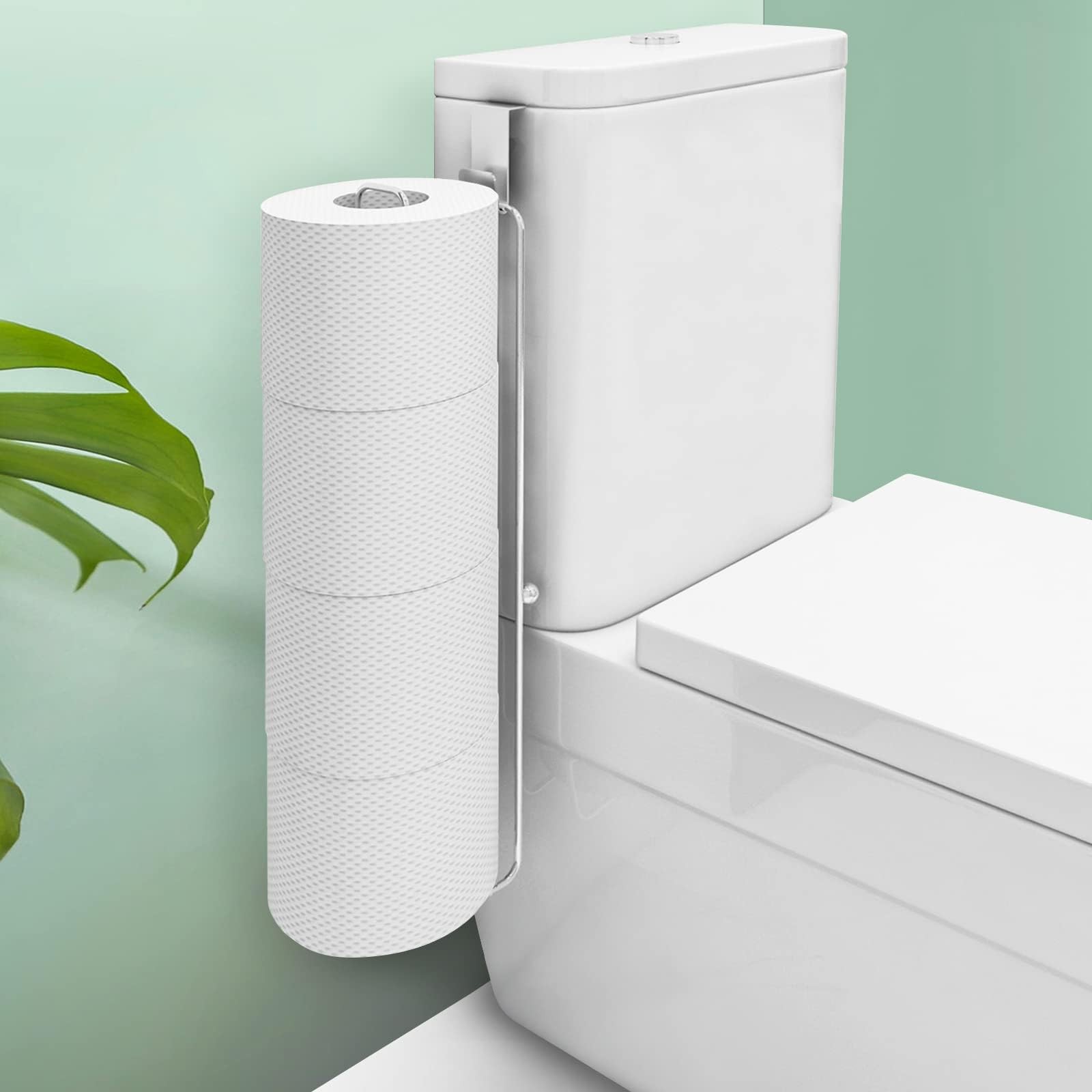 Conworld Toilet Paper Storage Put 4 Rolls -1 pack, Silver,hold 4 Rolls-1 Pcs