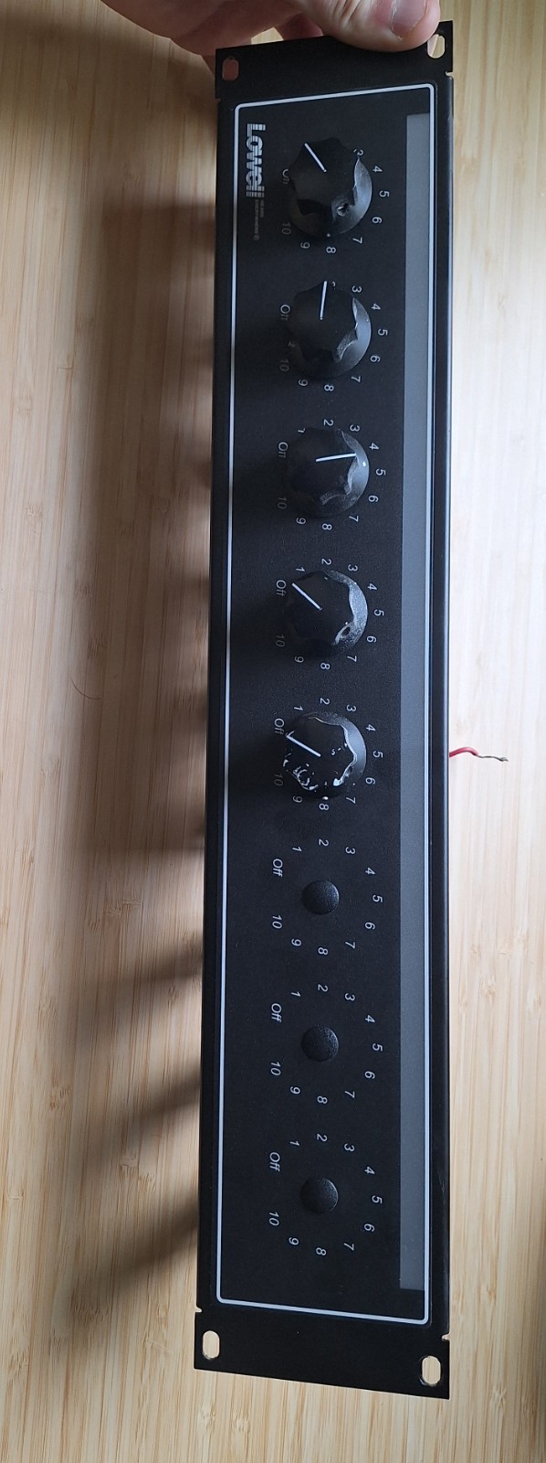 Lowell LVC8P-ID-2 2U Rack Volume Panel w/ 5 AT-20 Attenuators