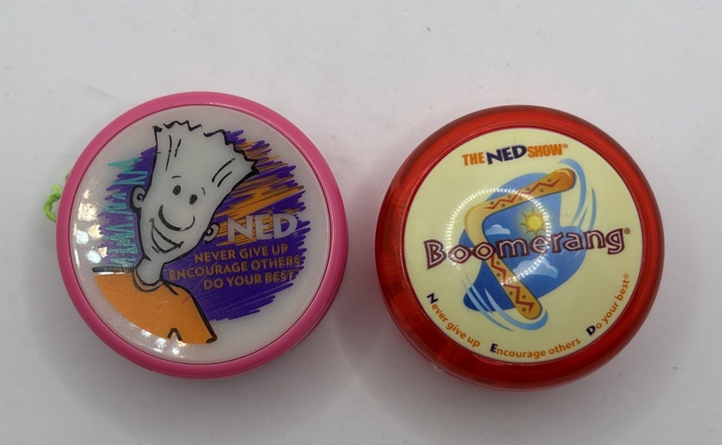 Lot Of 2 The Ned Show Yoyo Pink