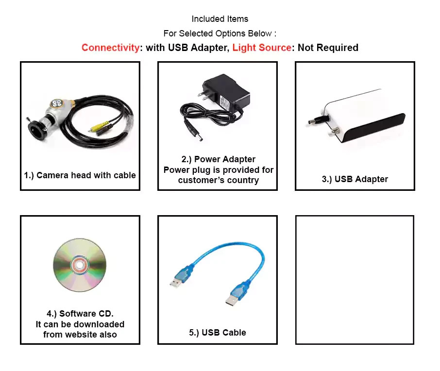 USB Endoscopy Camera Portable HD Medical ENT Endoscope Camera for Windows Mac