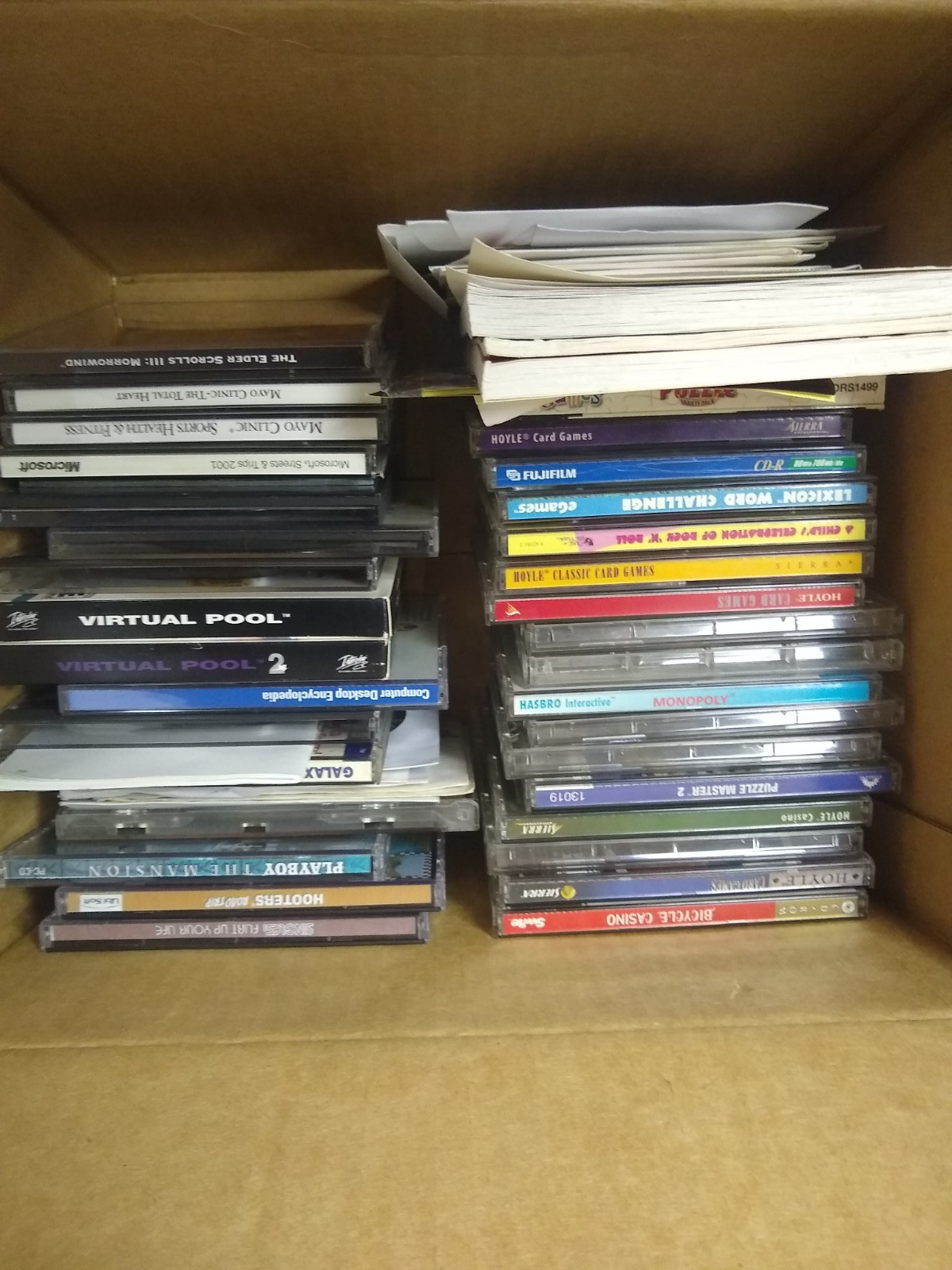 Large Box of Vintage PC CDROM games, software and more,  Untested as-is READ!