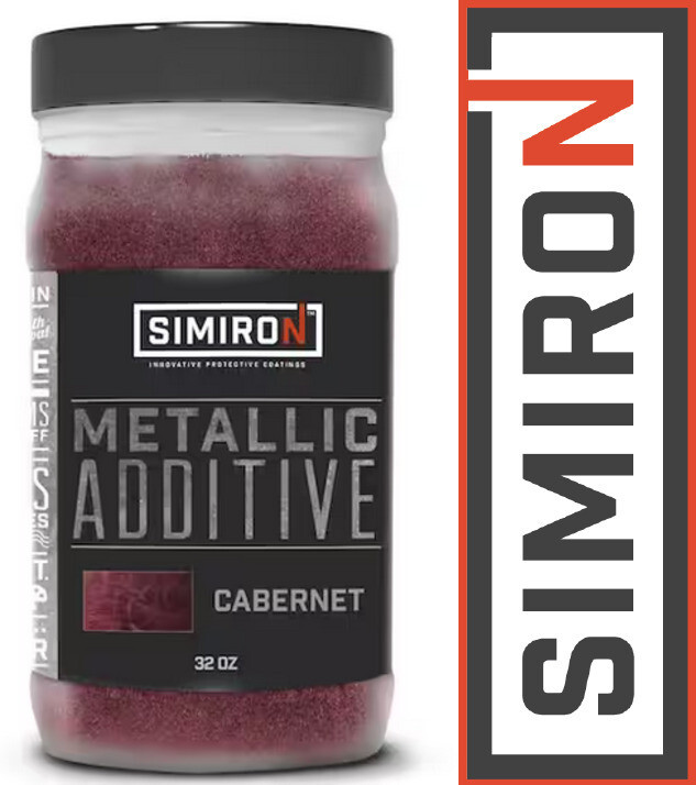 NEW! SIMIRON 32oz Metallic Paint/Epoxy Additive - Cabernet 40003289
