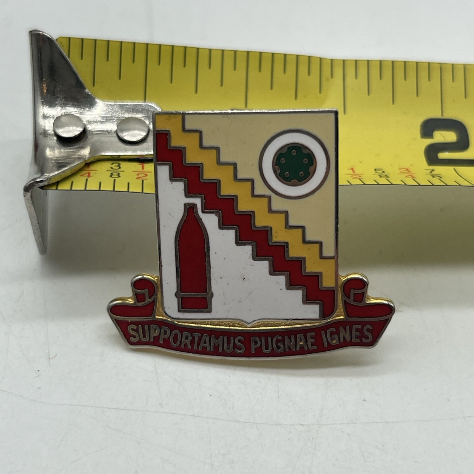 U.S. Military 502nd Support Transport Battalion DI DUI Pin SUPPORTAMUS PUGNAE