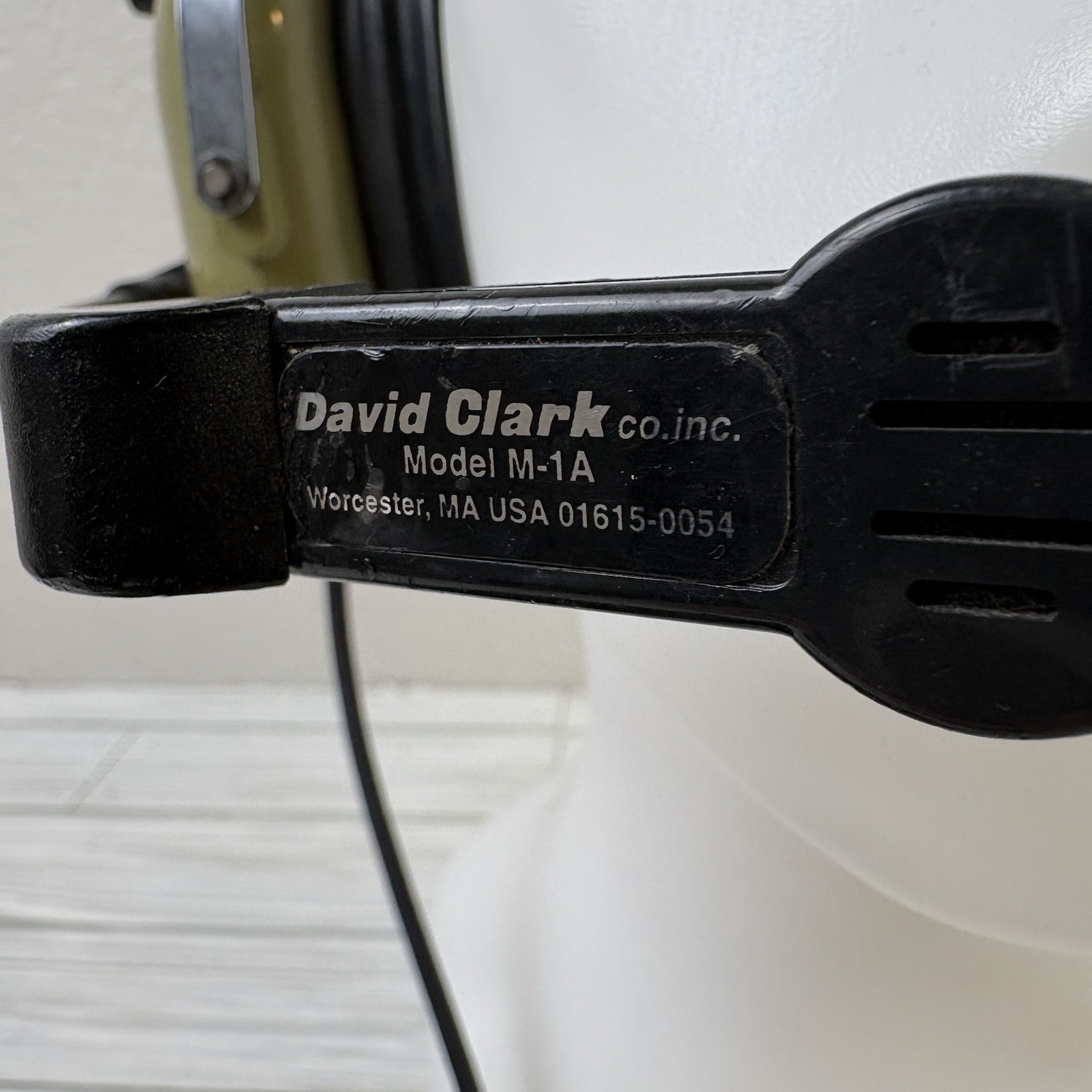 David Clark Aviation Headset W/ Boom Mic M-1A As-is Untested
