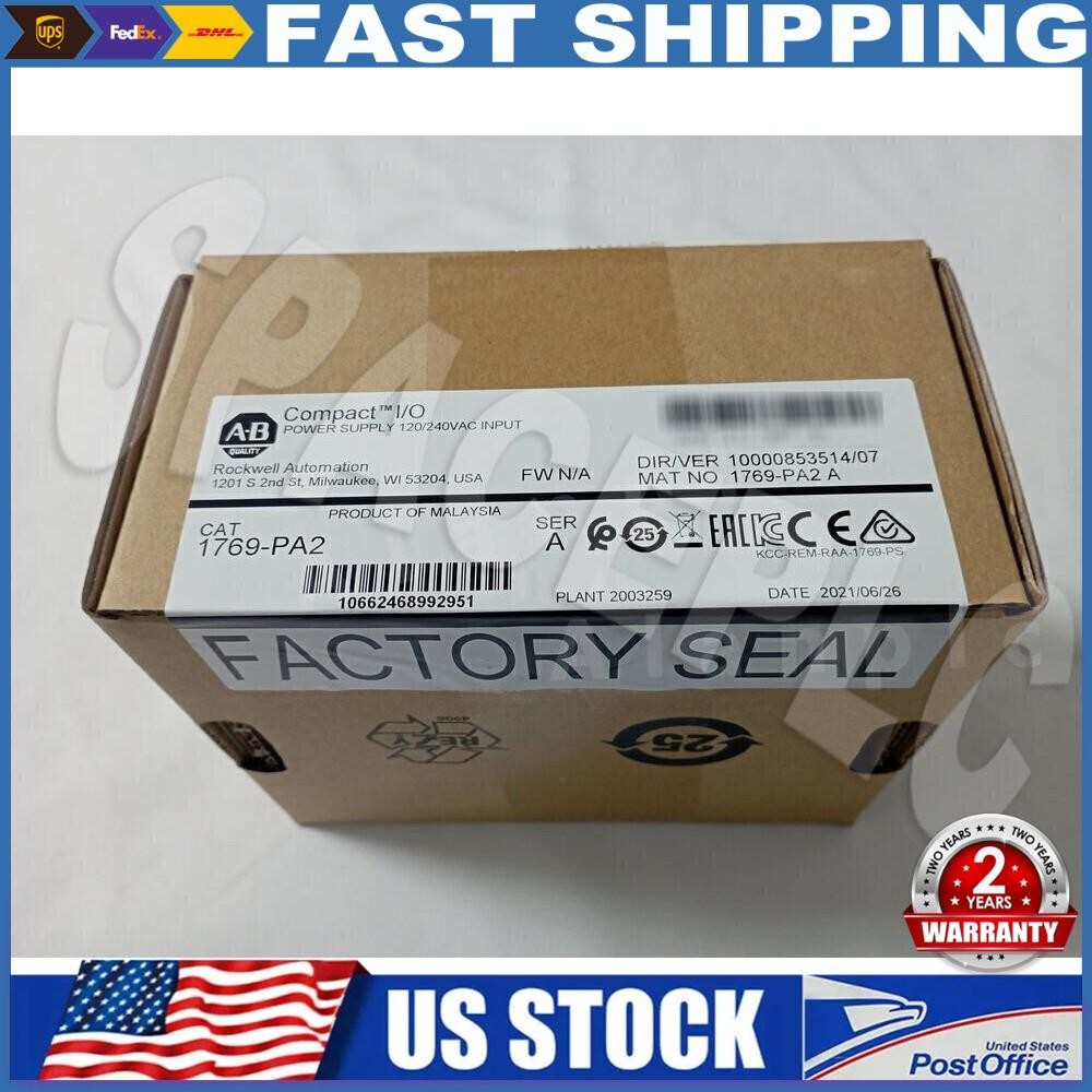 New Sealed Allen-Bradley 1769-PA2 CompactLogix Power Supply 1769PA2 US Free Tax
