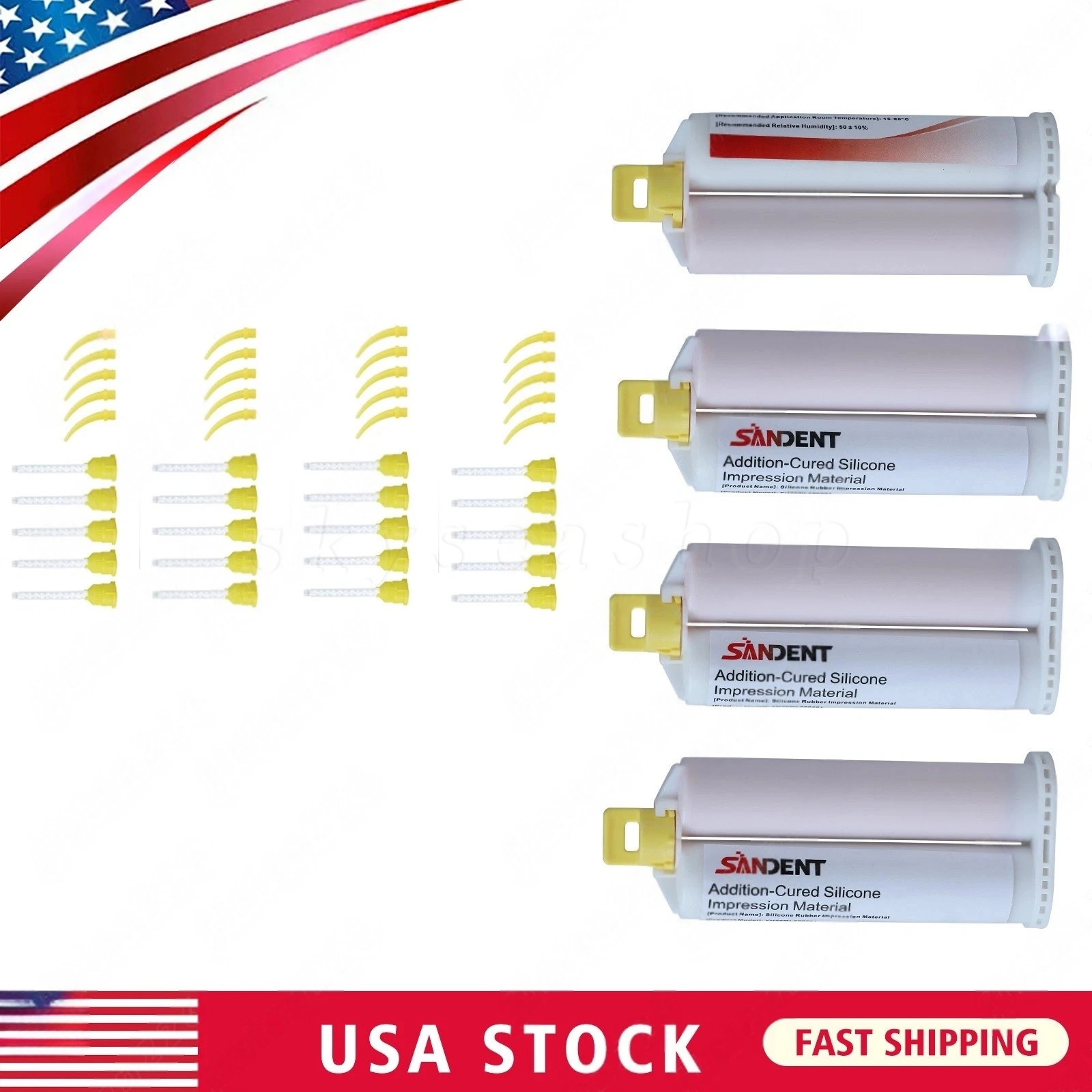 LIGHT BODY VPS Impression Material FAST SET - 50ml Cartridges