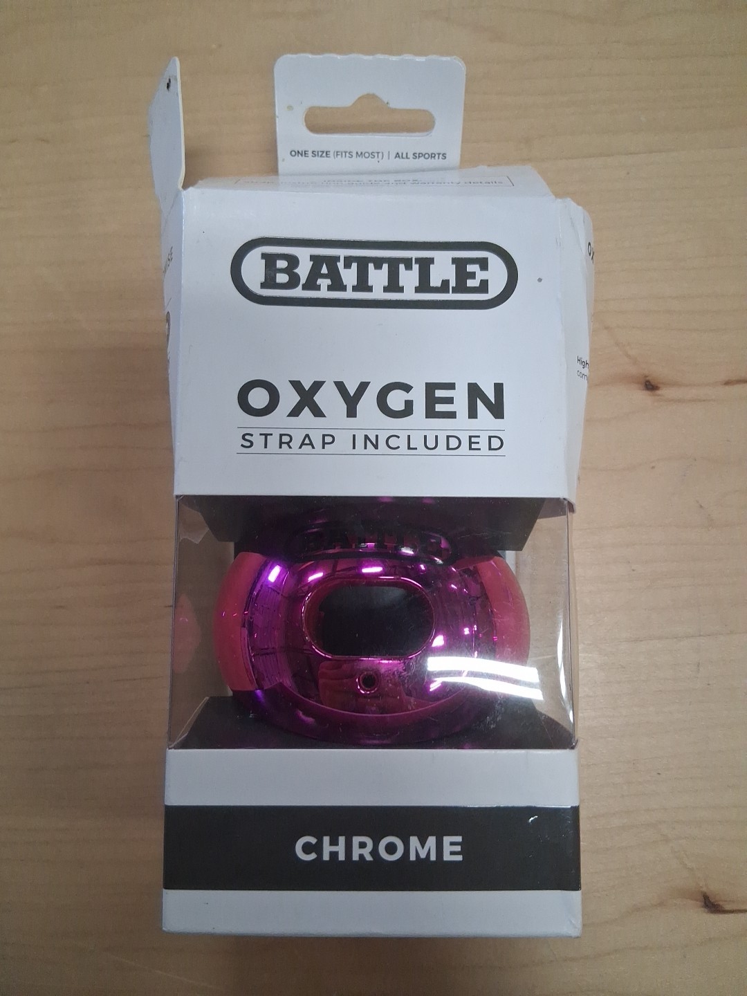 Battle Chrome Oxygen Breathable All Sports Mouth Guard Dark Pink Chrome