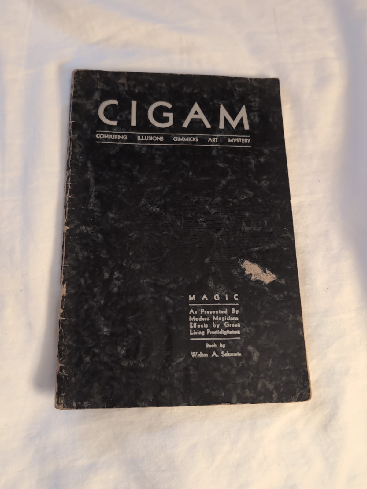 CIGAM Vintage Magic Booklet With Complete Black Art Act 1931 Walter Schwartz