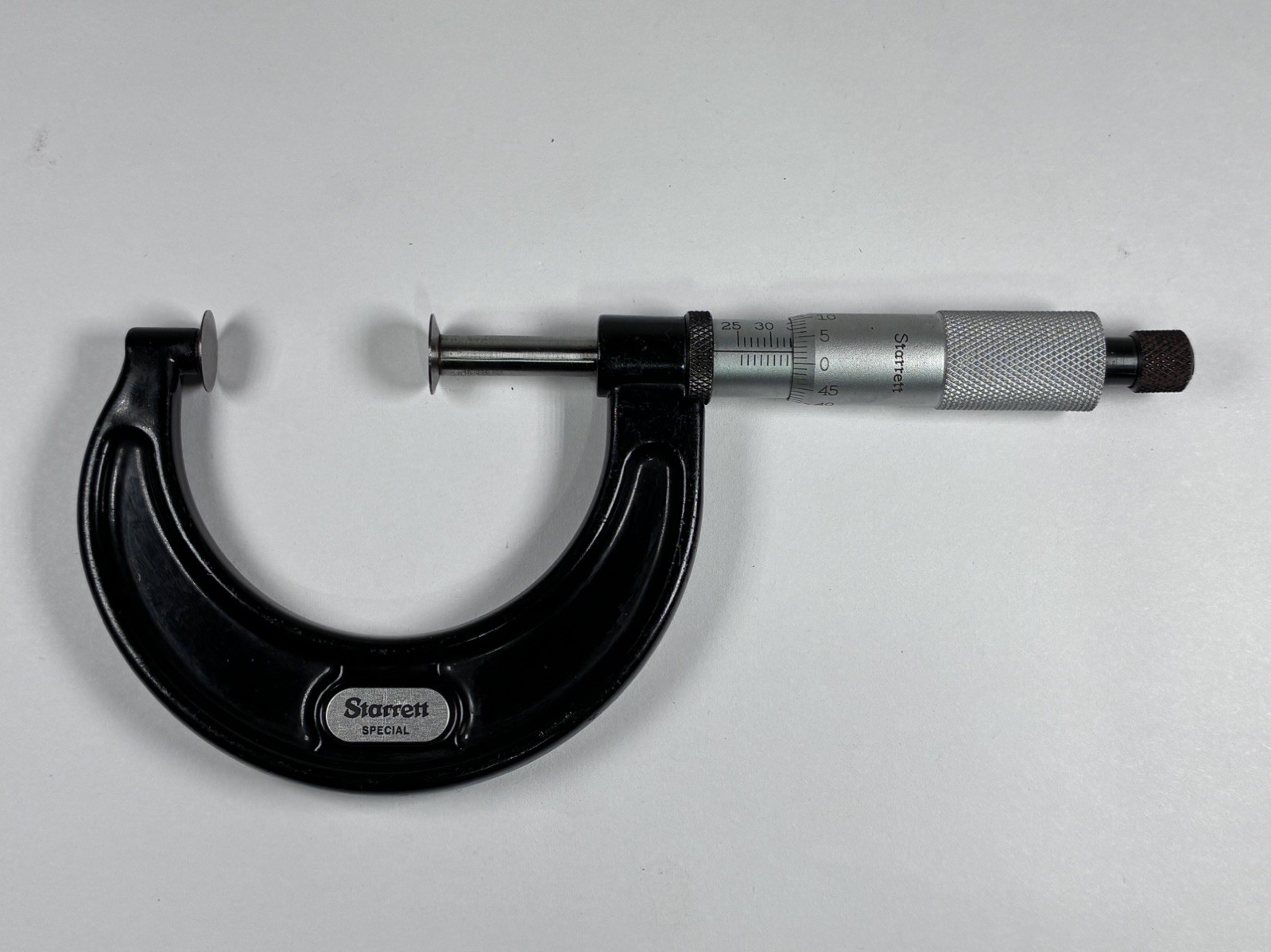 Starrett Disc Flange Micrometer 25-50mm SPECIAL Measuring Tool USA