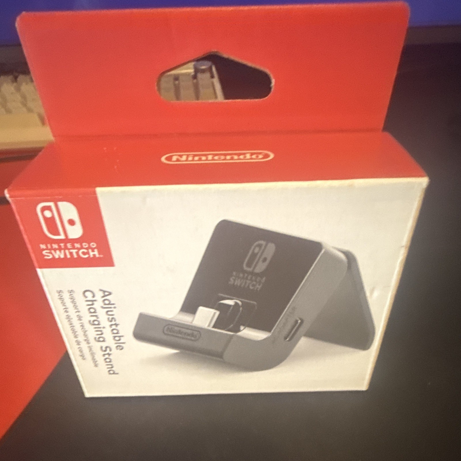 Nintendo Switch Adjustable Charging Stand HAC-031 OEM Open Box Never Used