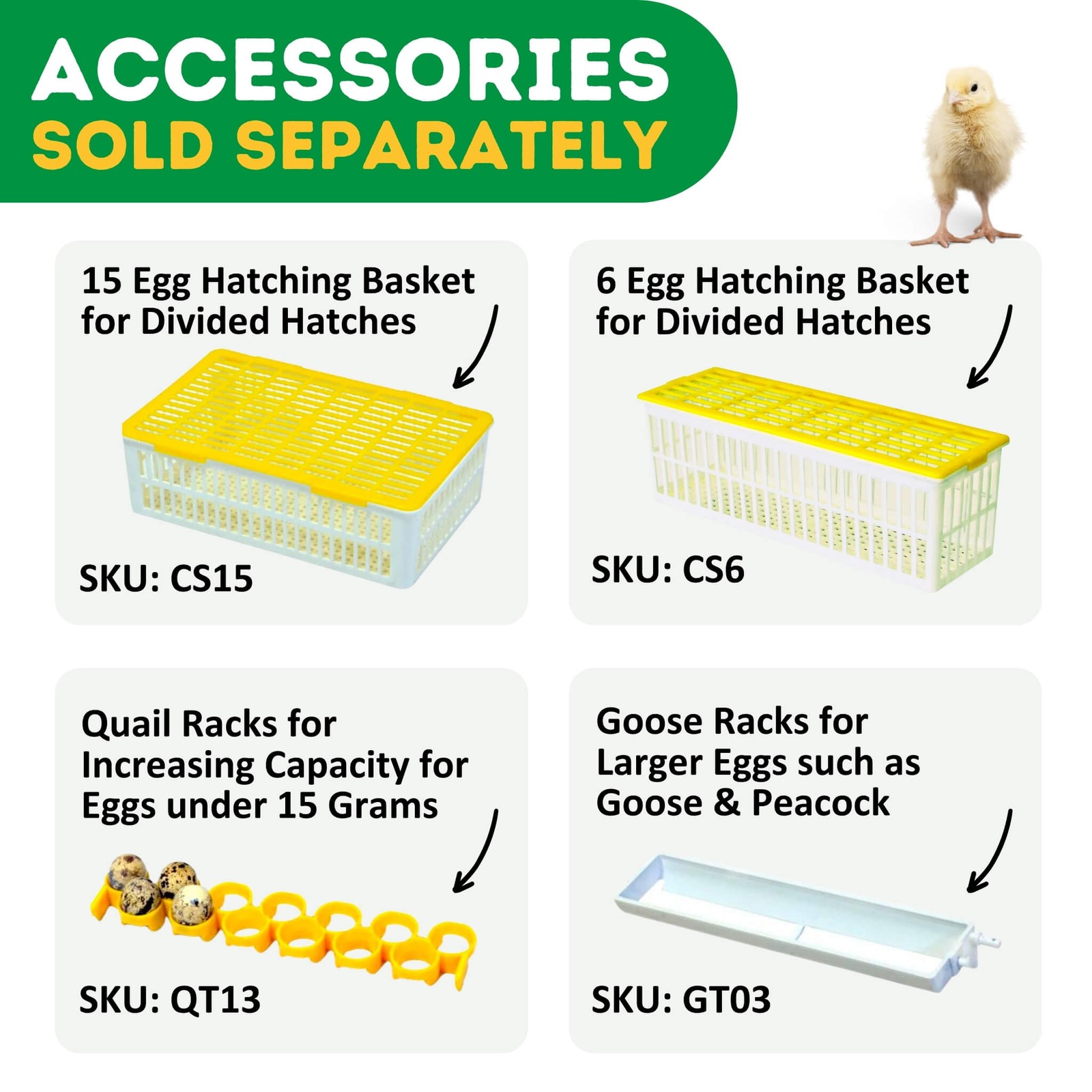 240 Eggs Incubator Kit (180 Set + 60 Hatch)